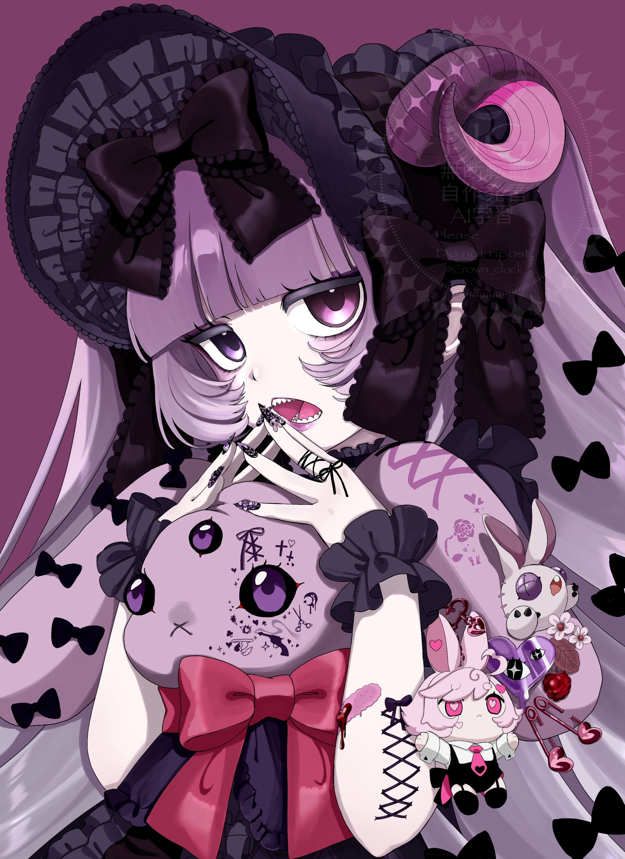 バストアップイラスト（OC）-1