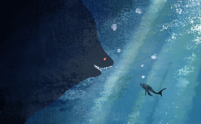 動画用イラスト『死にたい魚』