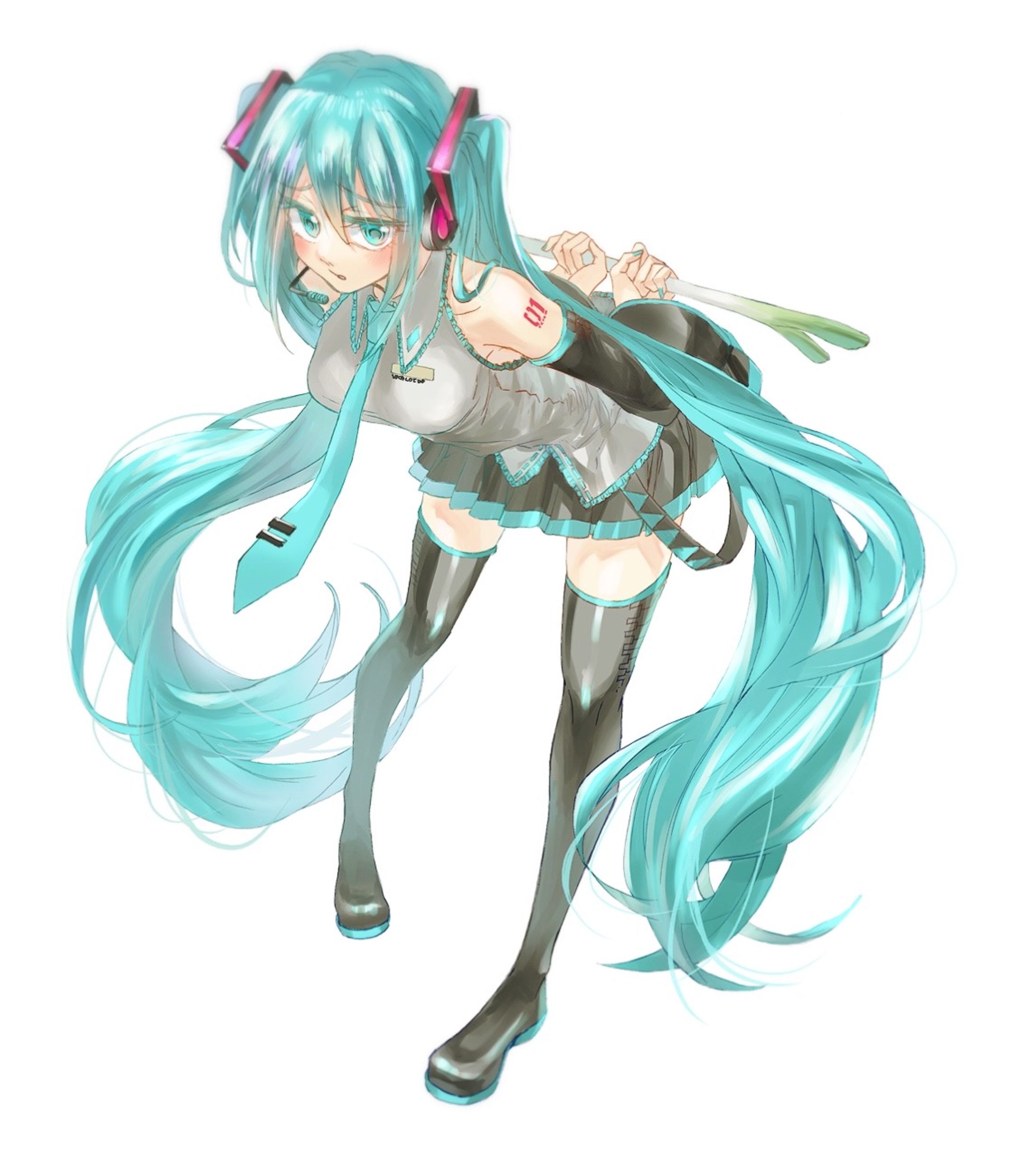 初音ミク　すね-1