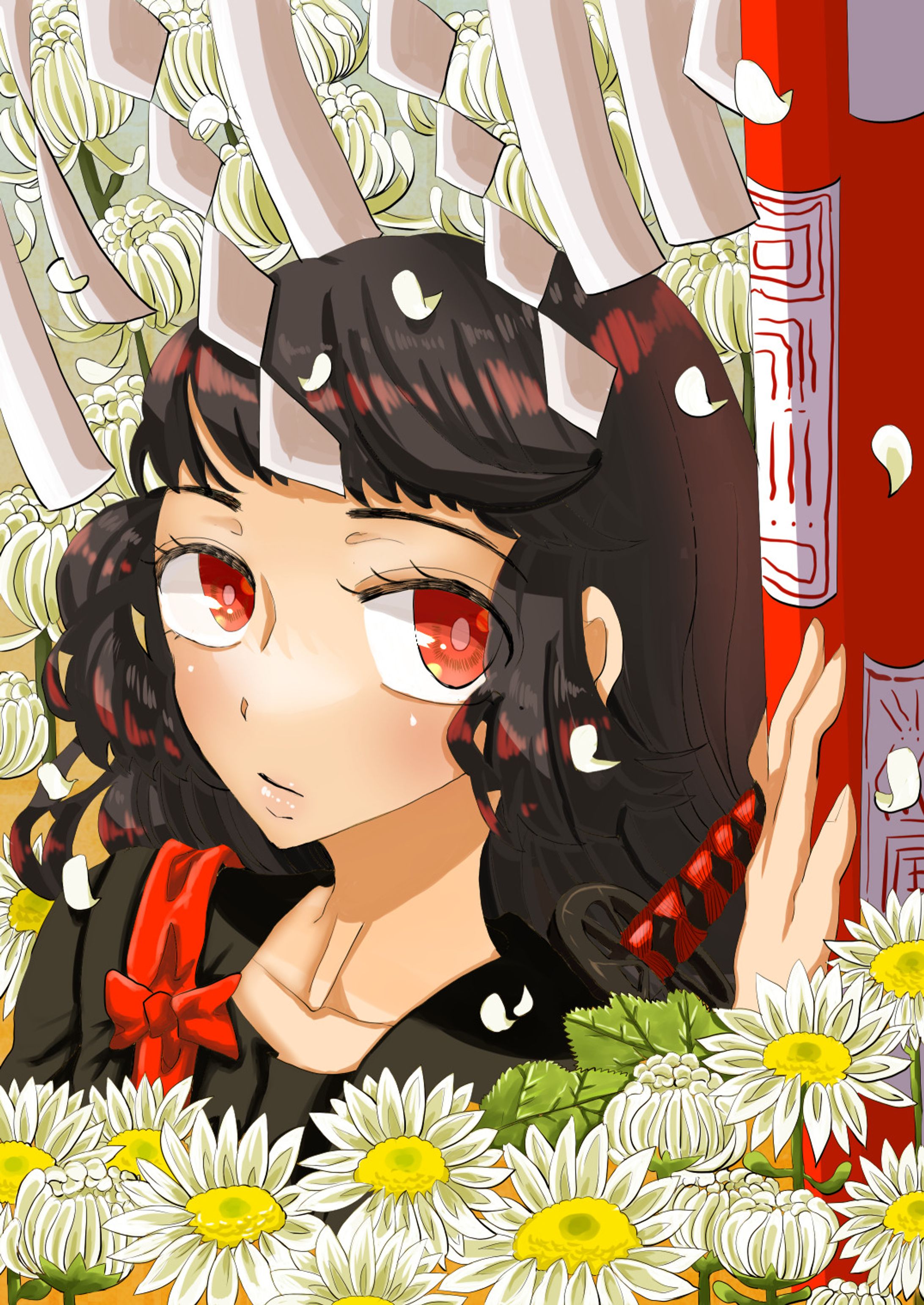 菊と女の子-1