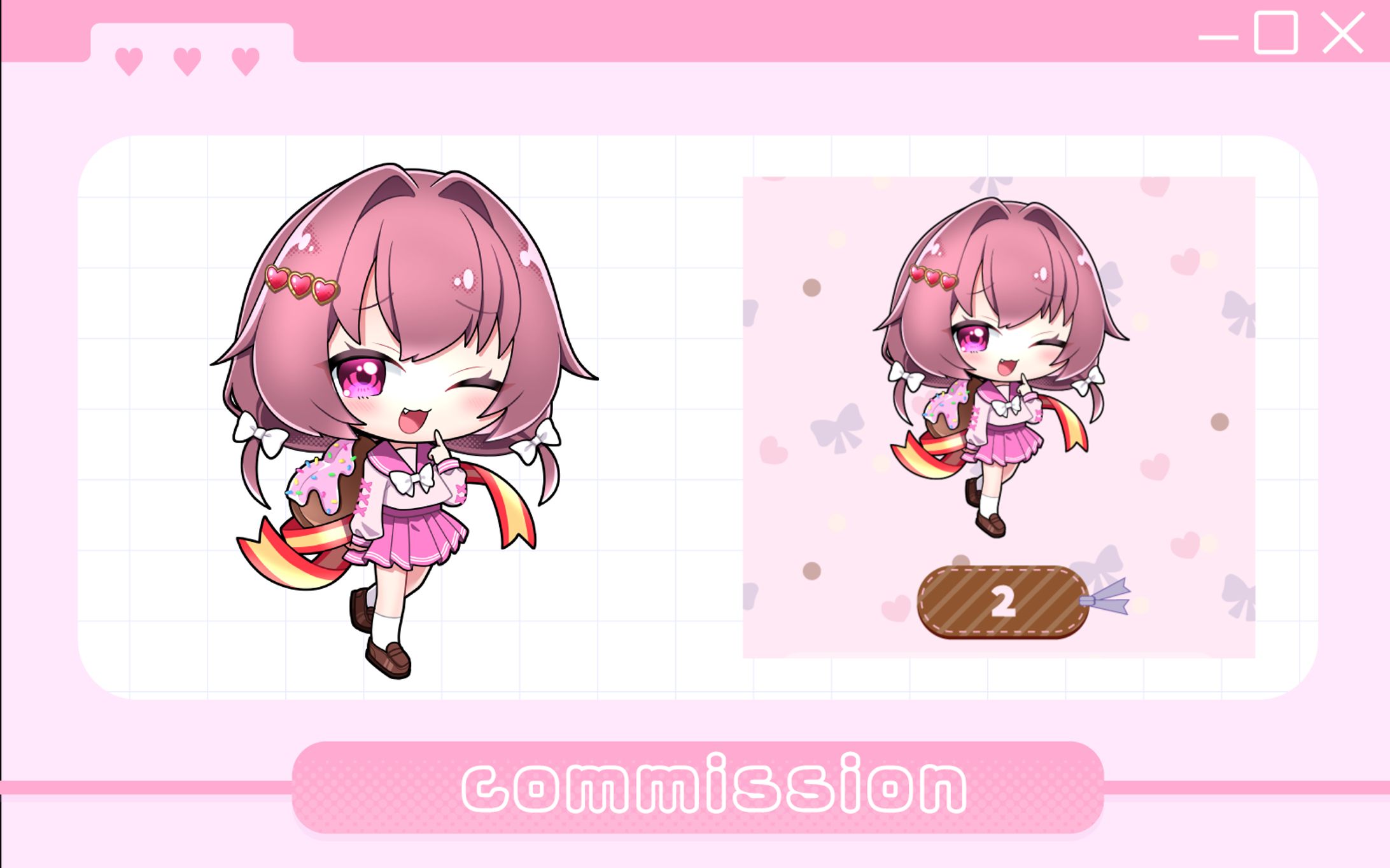 2026年2月 【oshimy】様　配布カレンダーイラスト-1