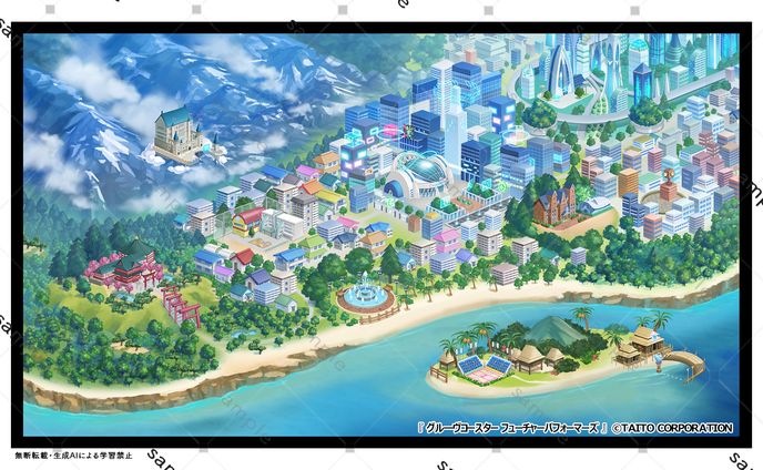 株式会社タイトー様　ゲーム内背景
