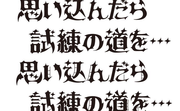 同人誌表紙『思い込んだら試練の道を…』