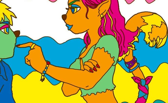 #イラスト#絵#picture#Illust#boy#woman#illustrators #character#pic#animal#girl#look#men#tail#colorful#bluelips