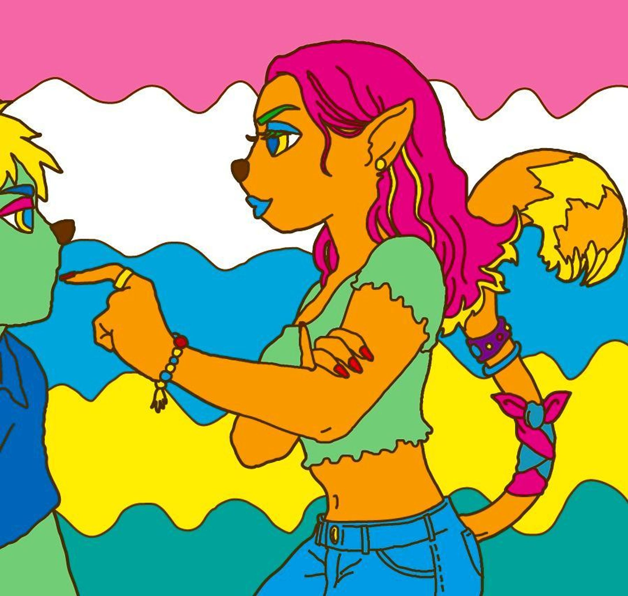 #イラスト#絵#picture#Illust#boy#woman#illustrators #character#pic#animal#girl#look#men#tail#colorful#bluelips-1
