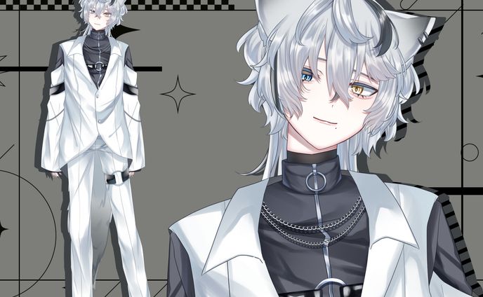 白黒狼モデル