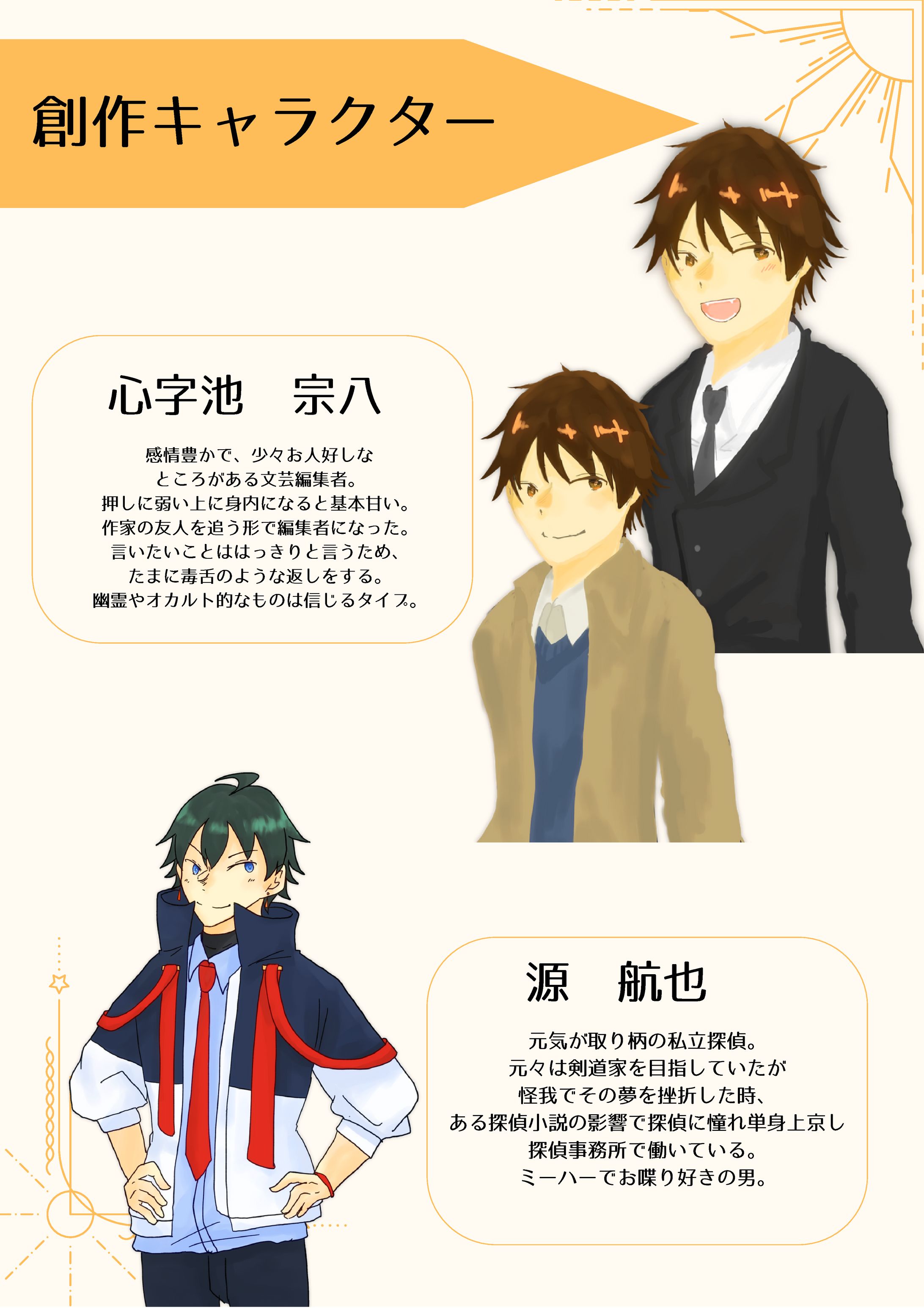 創作、創作企画、TRPGキャラクターデザイン-1