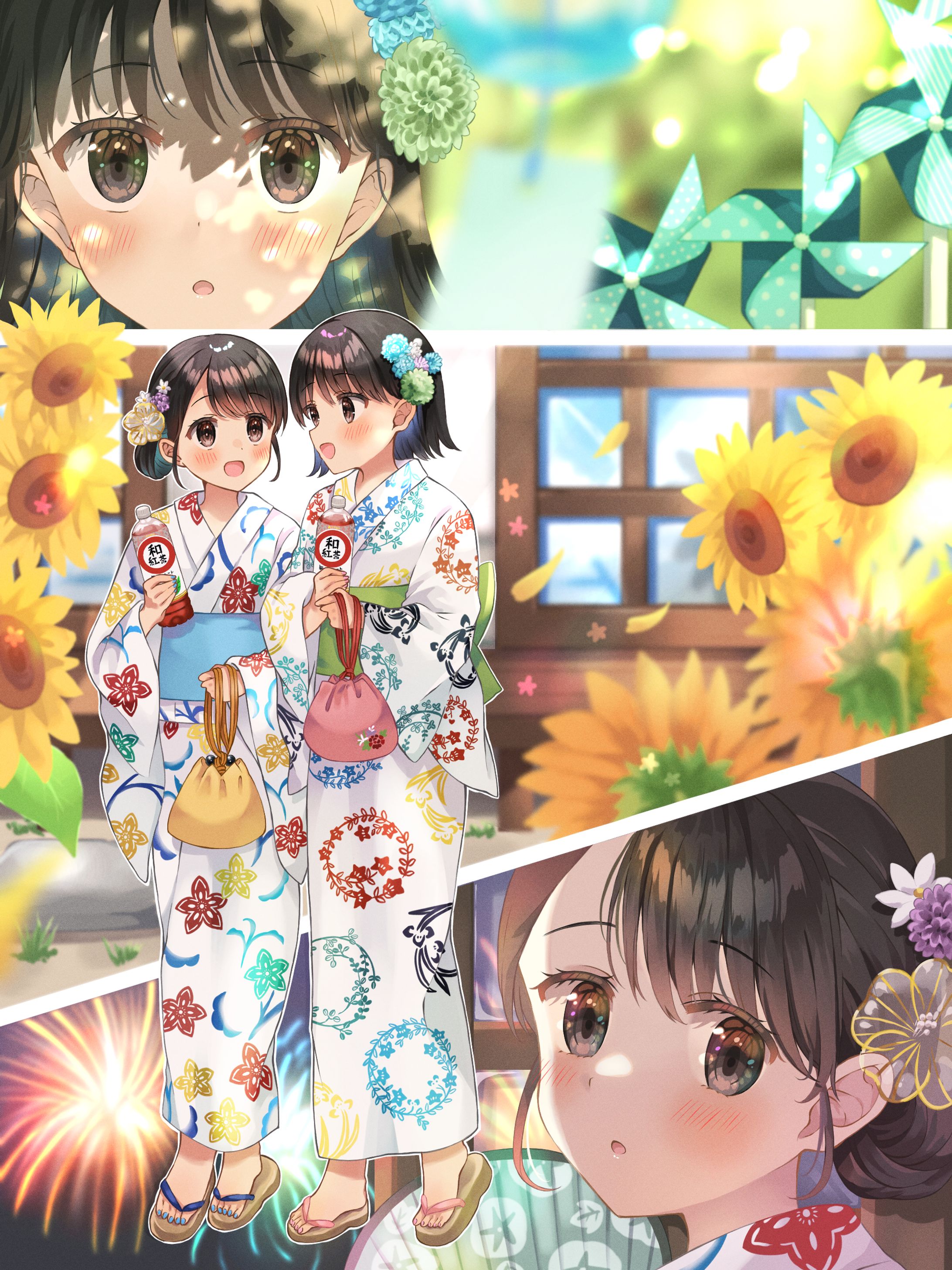 アサヒ飲料様主催『和紅茶姉妹イラコン祭り』大賞作品-1