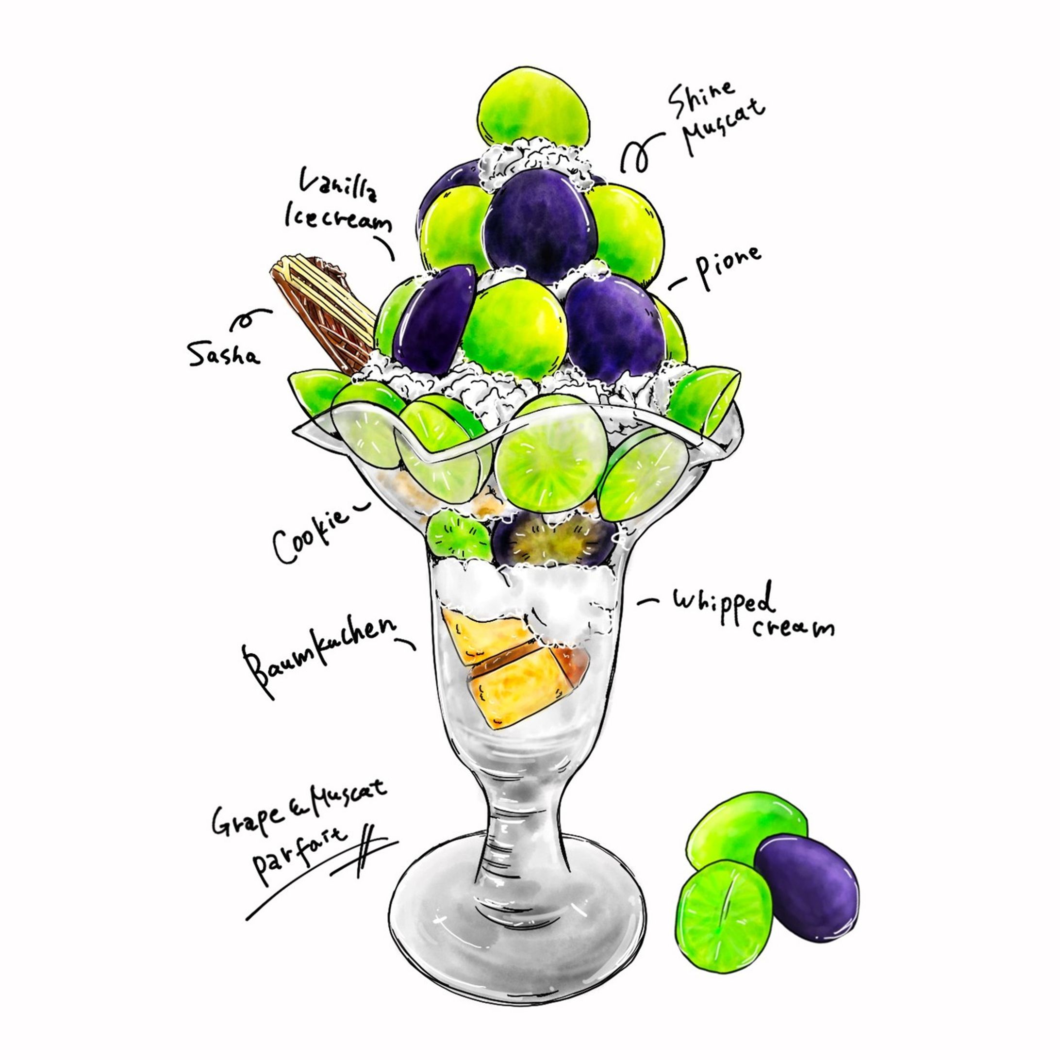 @annko_0 さんの
可愛い可愛いお家パフェ〜！

2つ目はブドウのパフェ🍇
可愛すぎてパフェグラス買って作りたくなっちゃう💗

#料理 #おうちスイーツ #cooking #instasweet #sweet #暮らし #手料理 #foodstagram #homemade #クッキング #ていねいな暮らし #くらし #スイーツ #イラスト #パフェ #parfait #美味しい #お絵かき #delicious #illustrator #葡萄パフェ#葡萄#葡萄スイーツ #マスカット #グレープ #muscat #grape-1