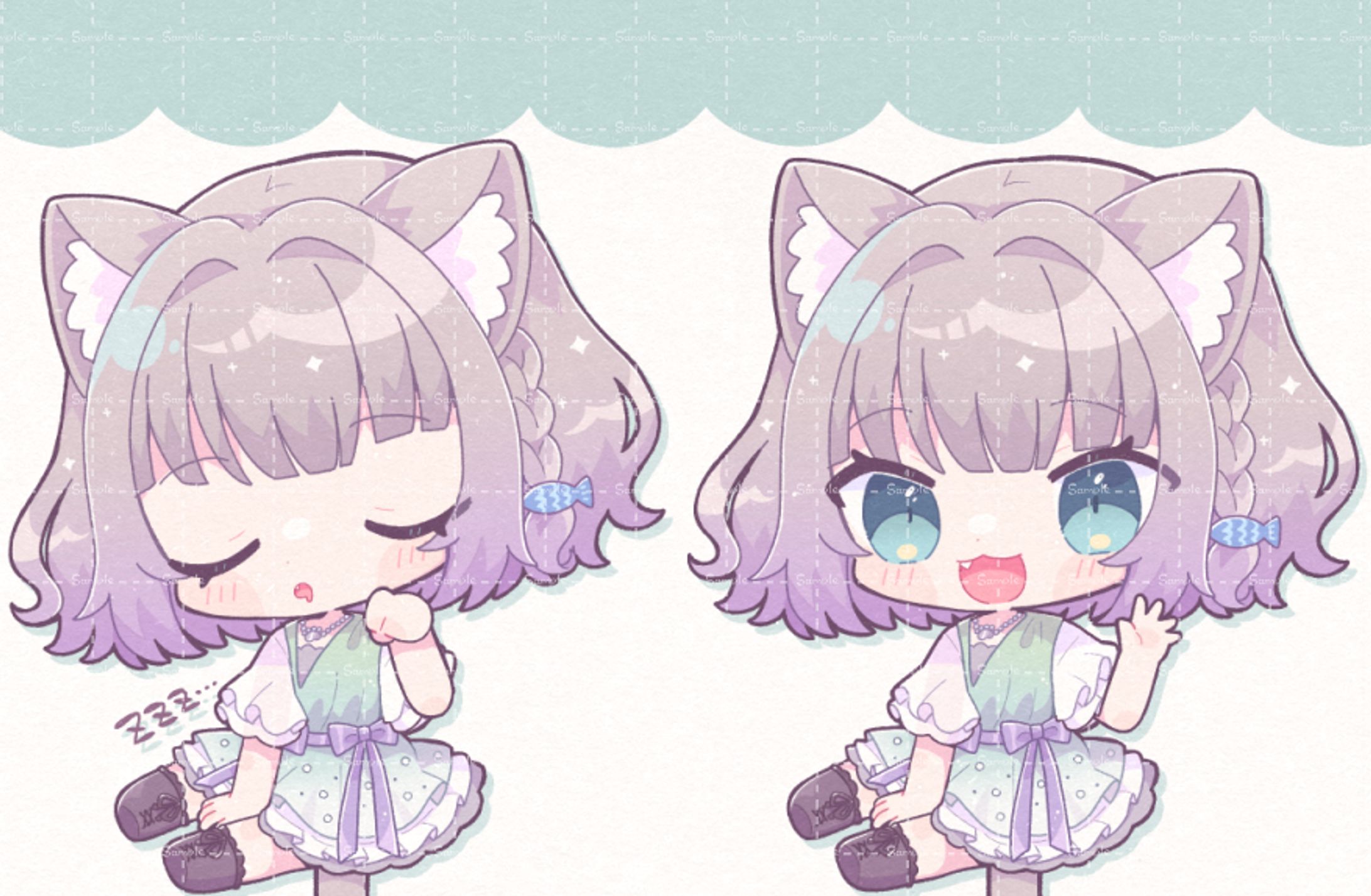 加猫のか様SDイラスト-1