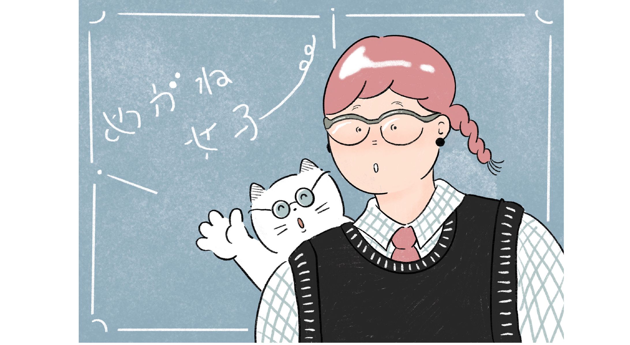 チーム「めがね女子」イメージイラスト-1