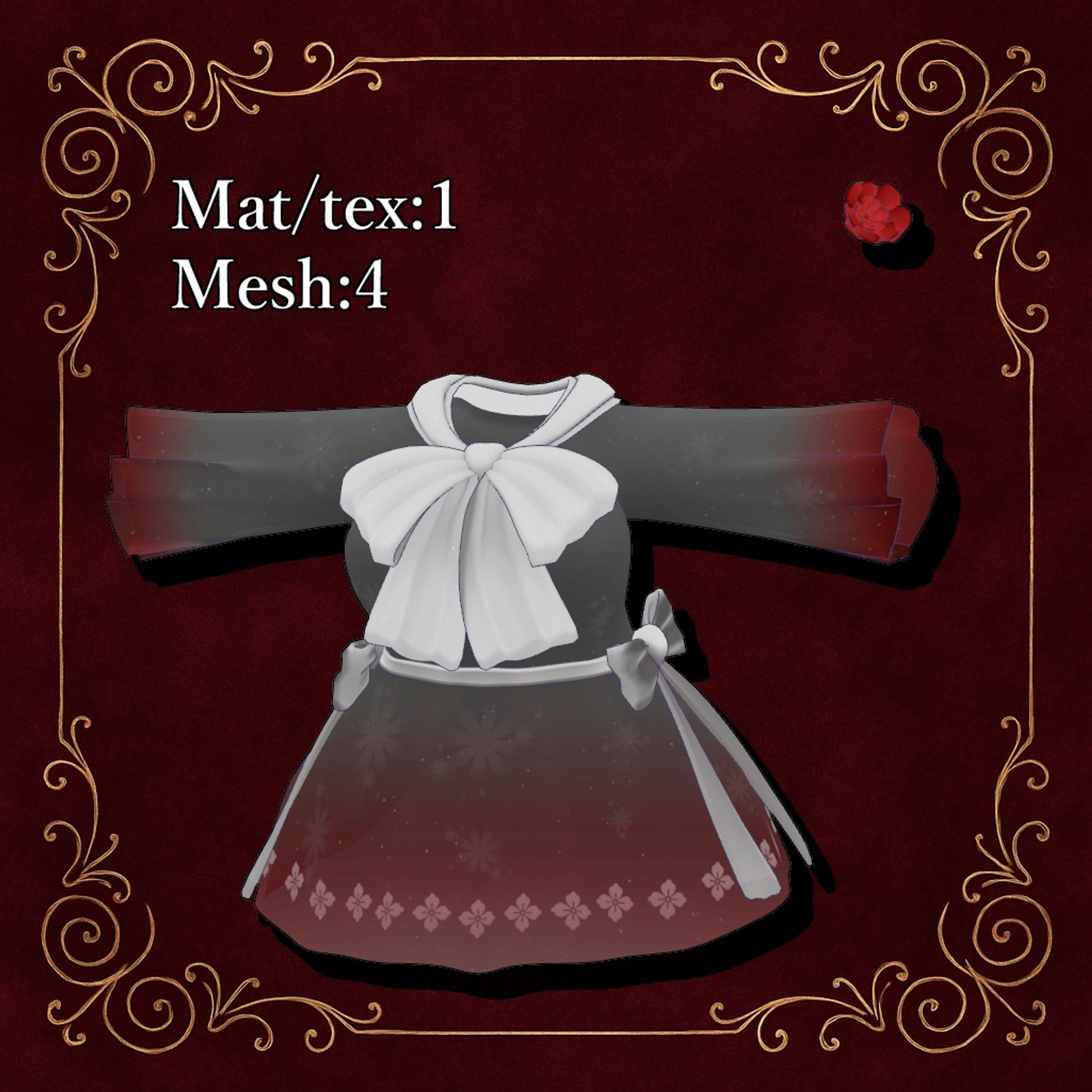 2025.7.3 衣装 Velvet Ribbon Dress-1