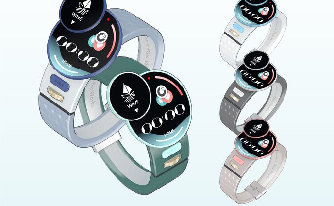 Wave Pleated Sailor - Smart Watch