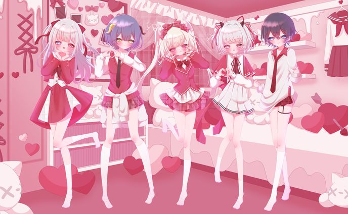 Melty maiden MV用 衣装デザイン