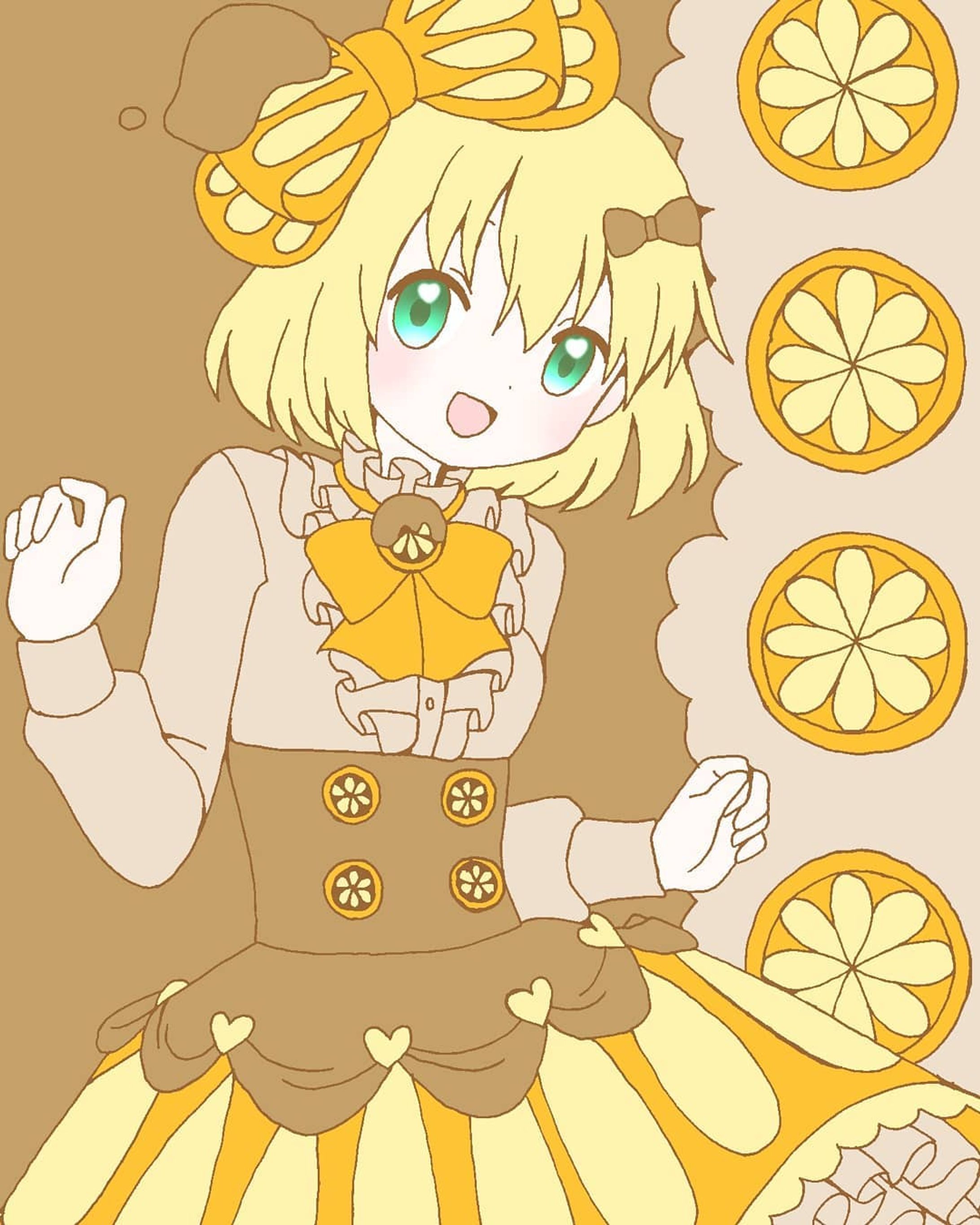 オランジェットちゃん🍊　#イラスト　#お絵かき　#illustration  #illust　#オリジナル　#オリジナルイラスト　#オリジナル絵　#女の子　#女の子イラスト　#デジタル　#デジタルイラスト　#デジタル絵　#ロリィタ　#ロリィタファッション　#ロリータ　#ロリータファッション　#フリル　#オランジェット　#オレンジ　#チョコ　#チョコレート　#バレンタイン　#バレンタインデー　#ハッピーバレンタイン　#バレンタインイラスト-1