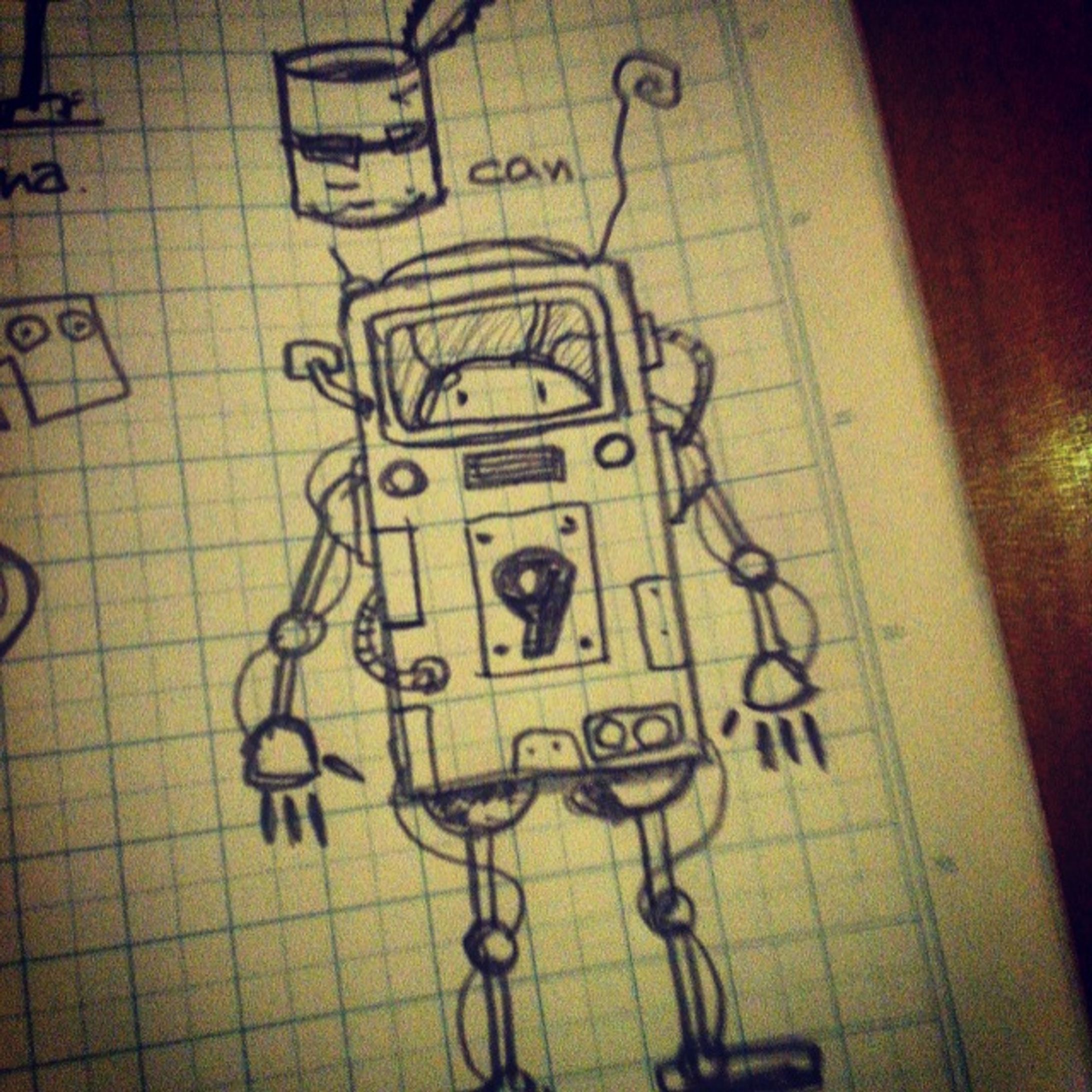 何かのメカ下描き-1