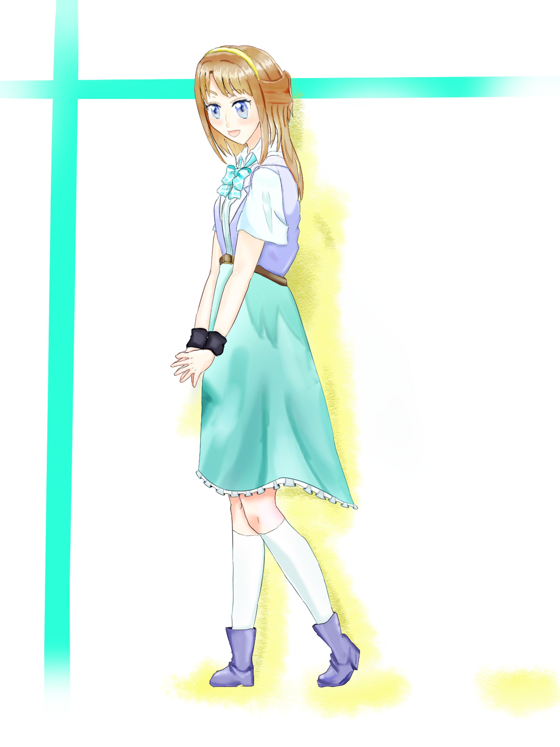 夏向けイラスト夏っぽいアイドル-1