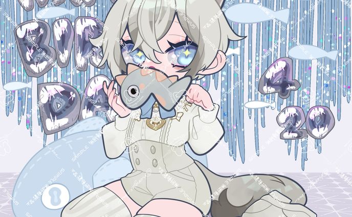 しっぽねこ様 メルバくんお誕生日イラスト