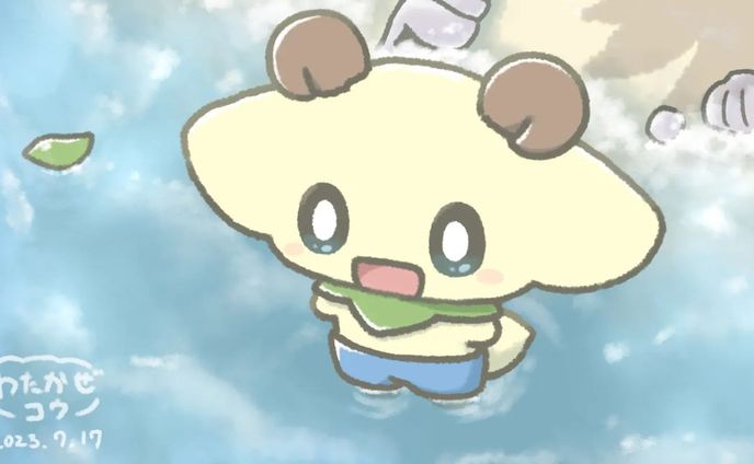 海の日のわたかぜくん🌊🐏
#わたかぜっこ #海の日
#オリキャラ #oc #イラスト #illustration