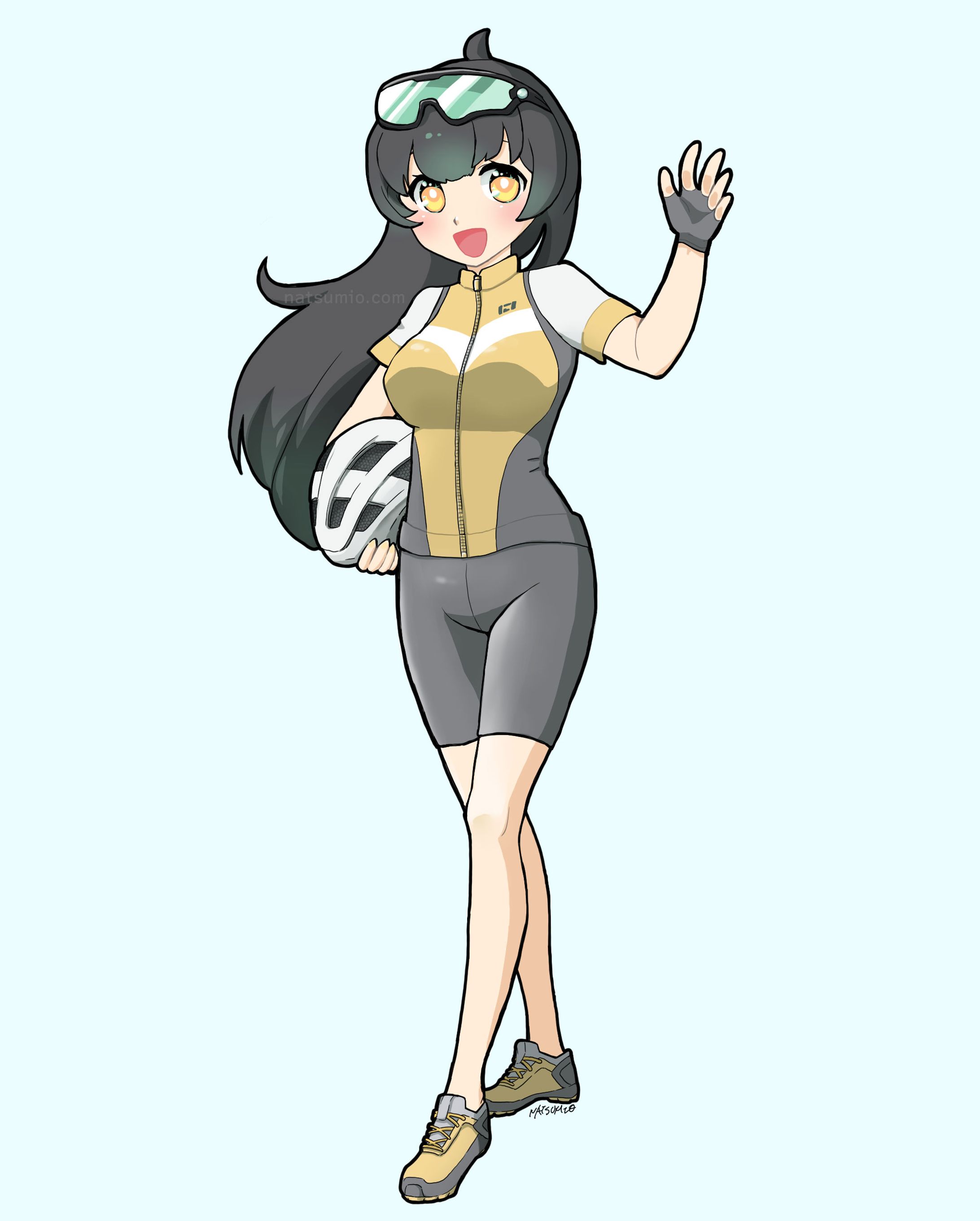 サイクルジャージを着た女の子-1