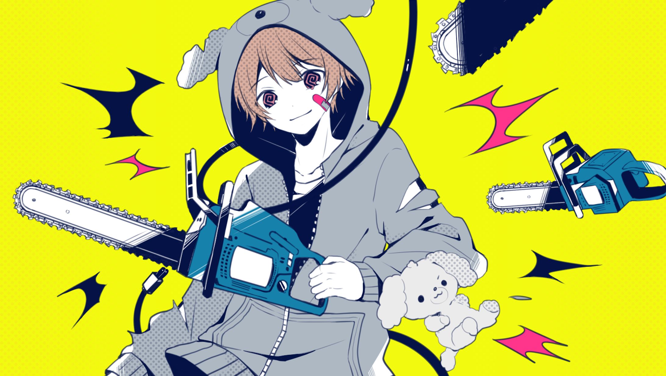 eMu様「メンタルチェンソー」cover イラスト-1