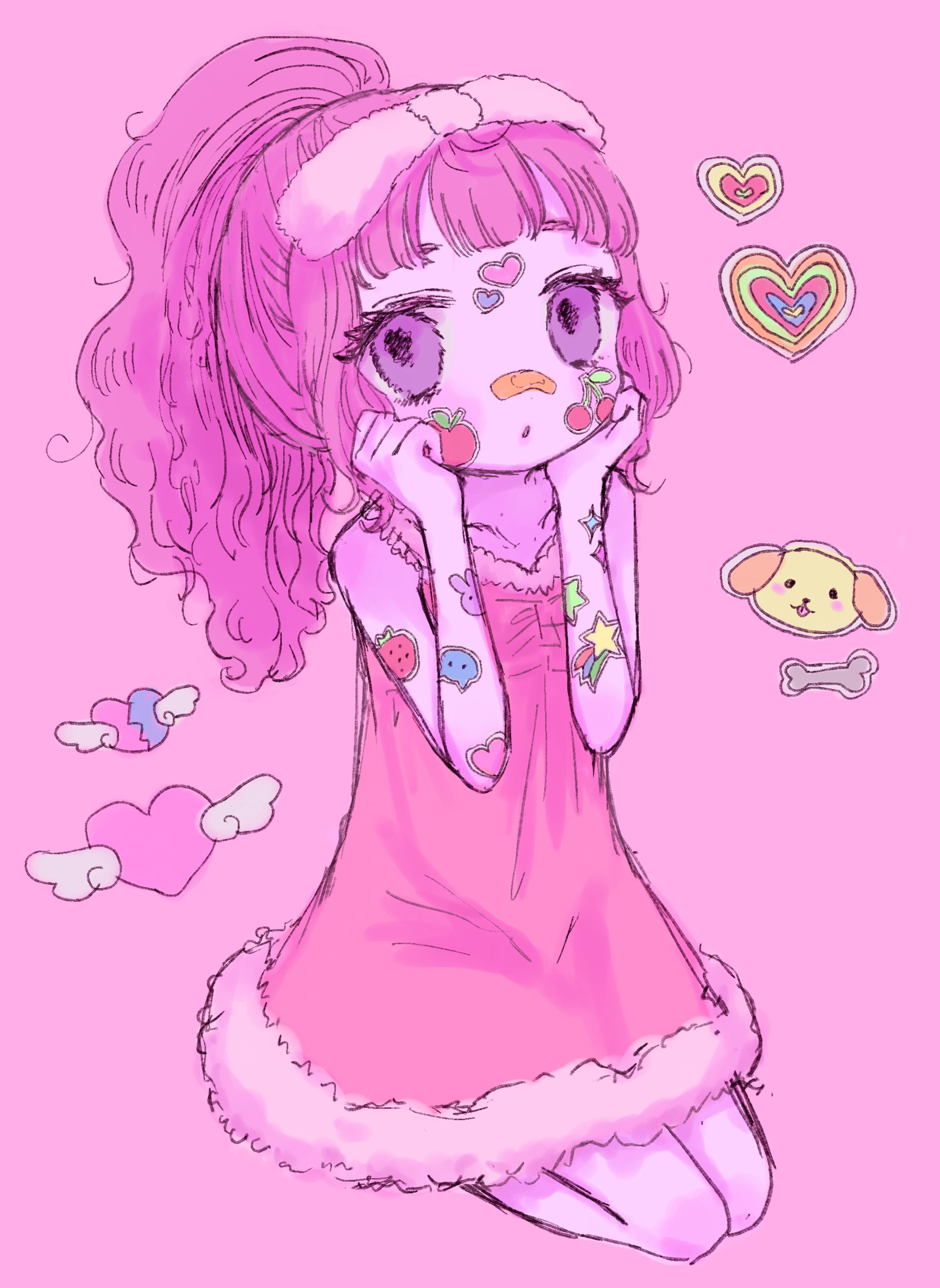 ピンクな女の子-1