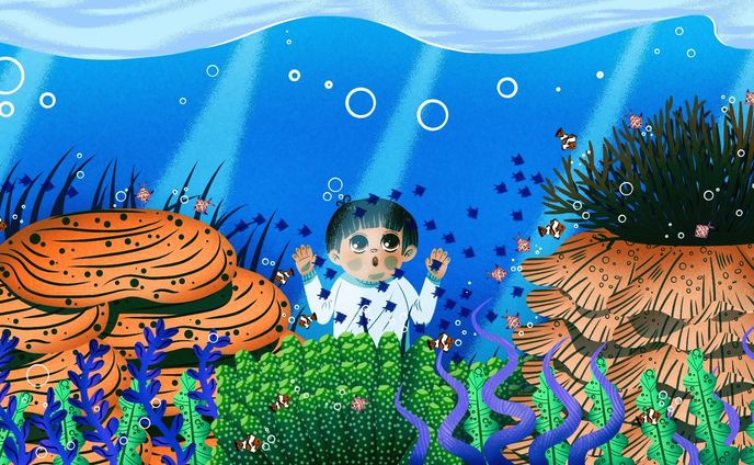 Drawing illustration for children book 