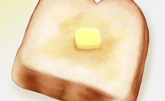 おはようございます。
バタートーストイラスト。

#食べ物イラスト #たべものイラスト 　#フードイラスト　#トースト　#foodieart #foodillustration #foodillust #bread