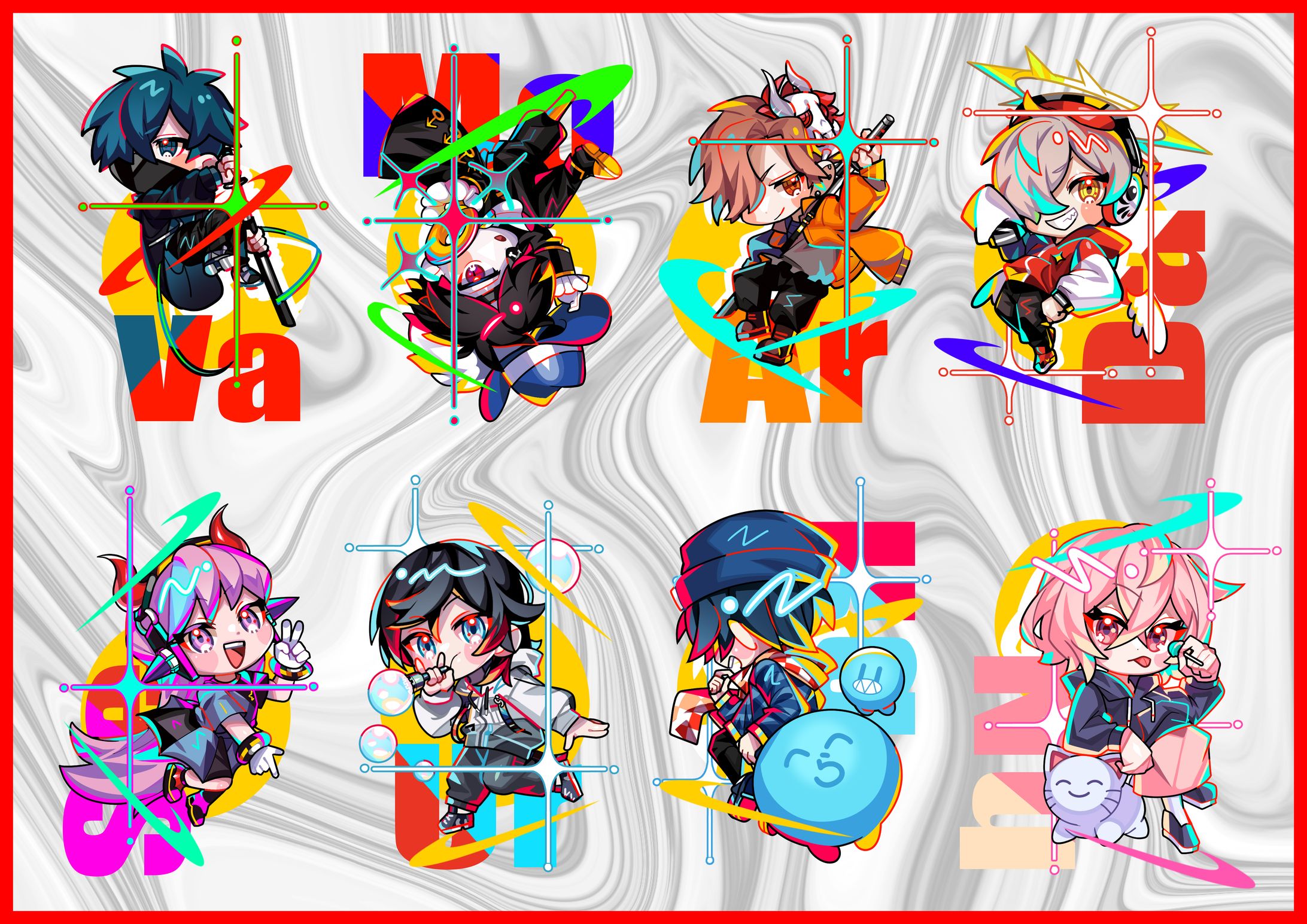 【ファンアート】ストリーマーSDイラスト-1