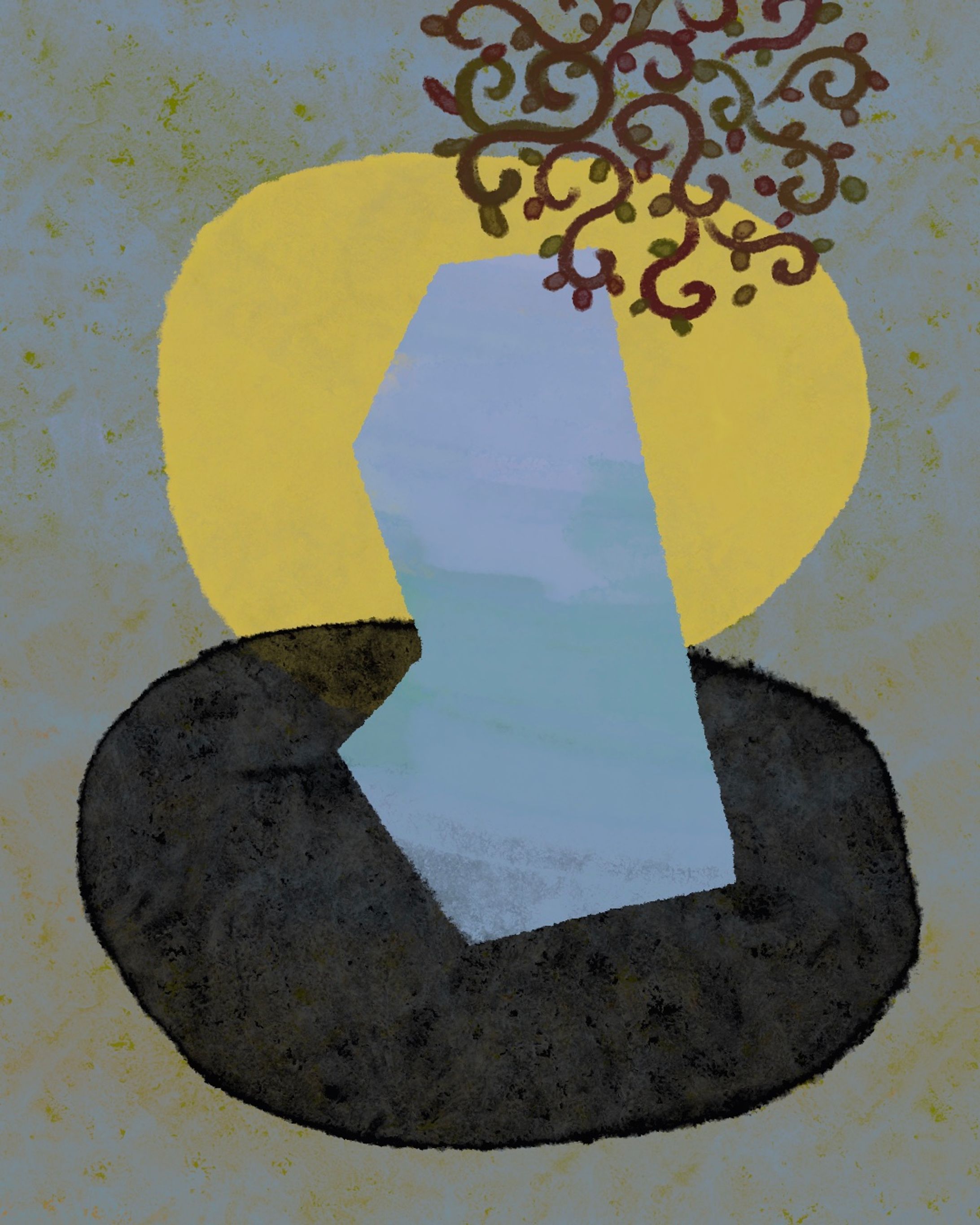 静謐 / meditation drawing -1