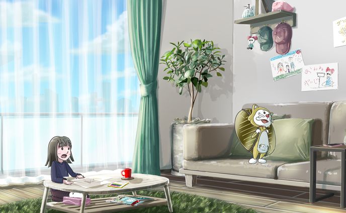 イラスト、アニメーション、生活