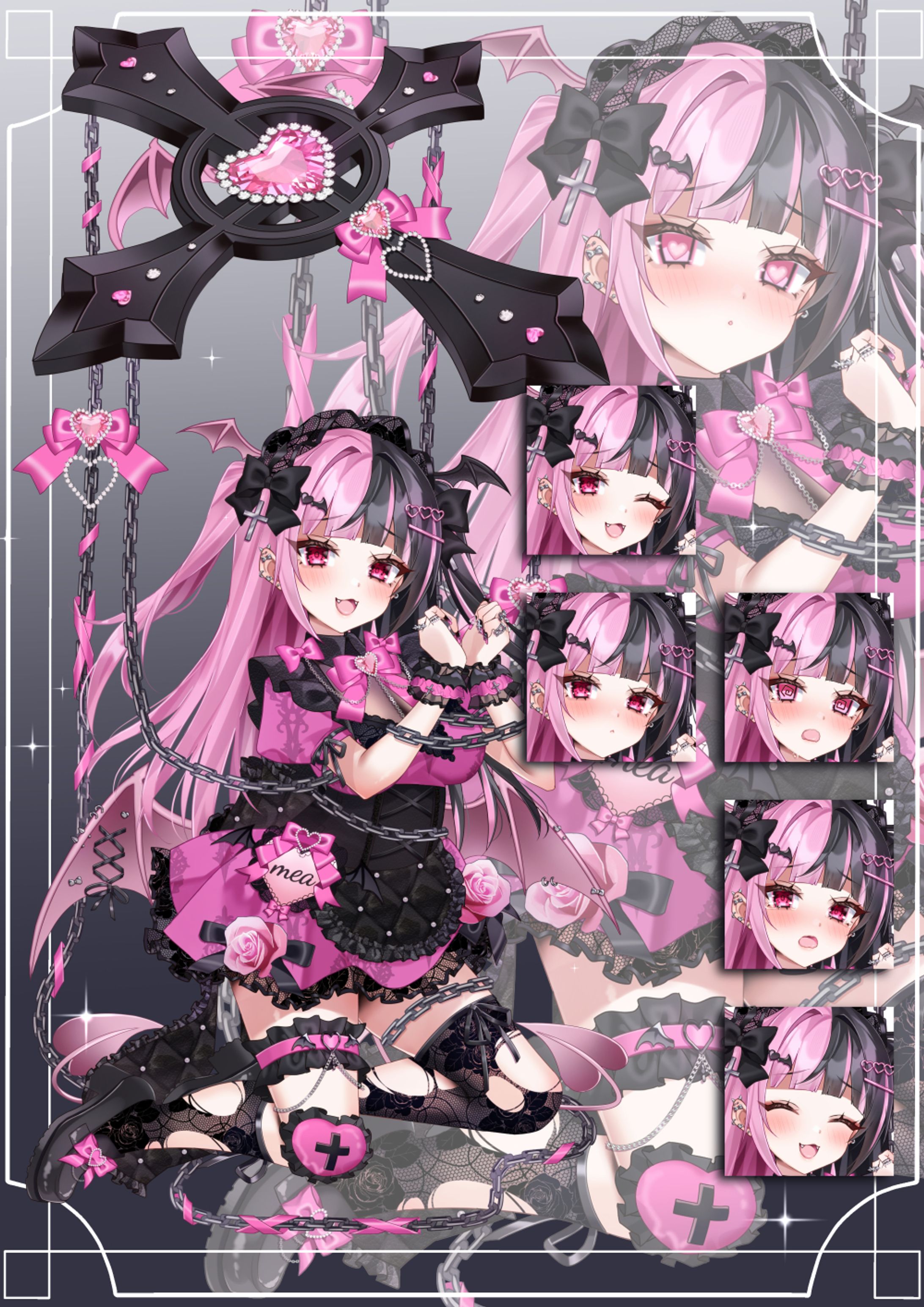 黒亞めあ様　新衣装　ご依頼絵-1
