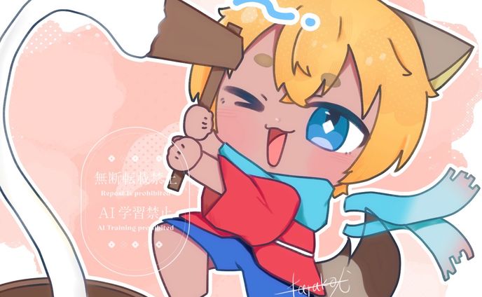 2025年新年イラスト 「もちつき！」