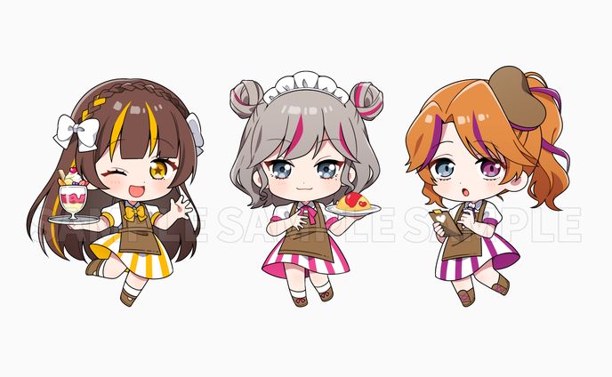【お仕事】創作アイドル『mani mani』SDイラスト