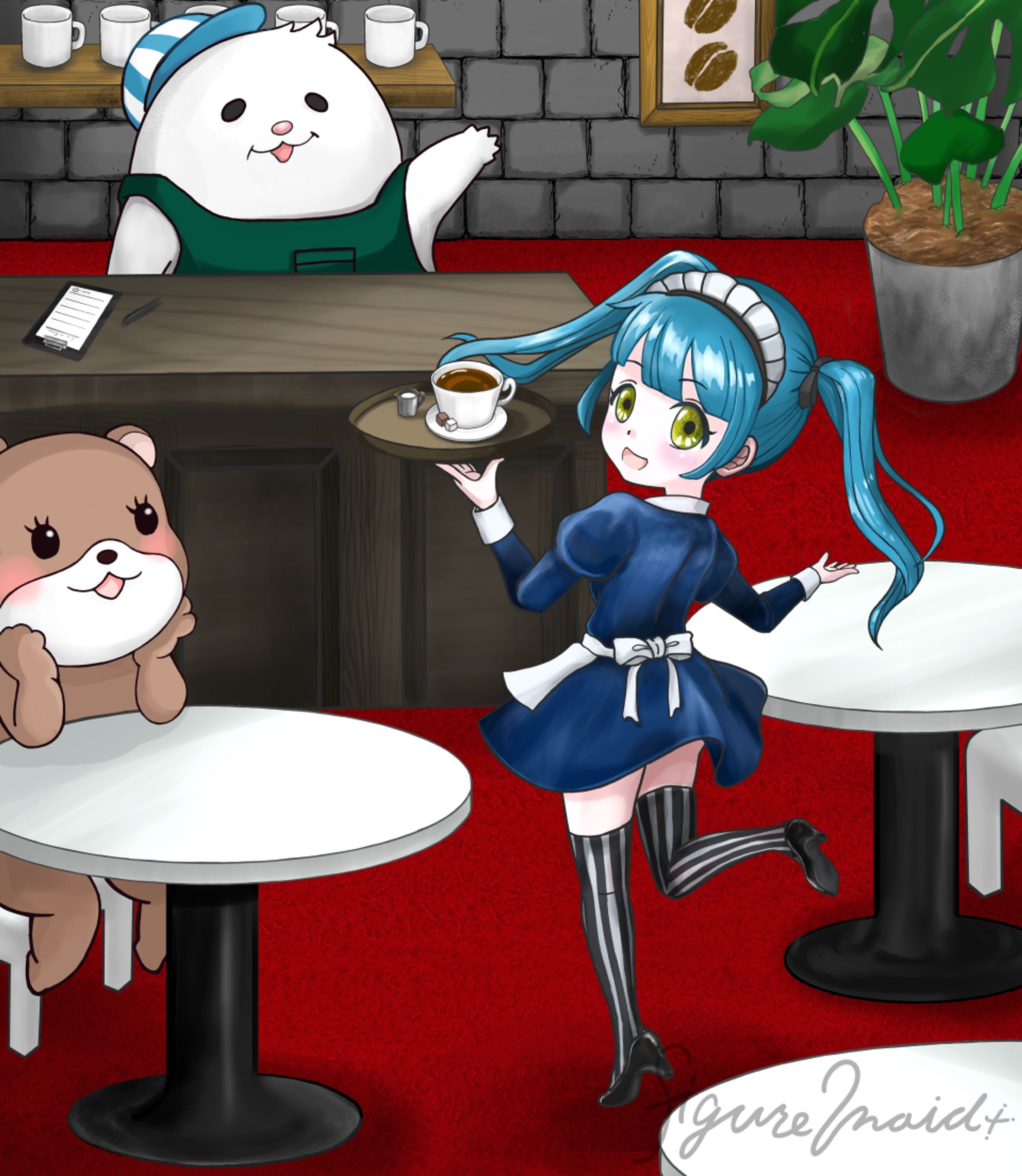 赤いじゅうたんのカフェ-1