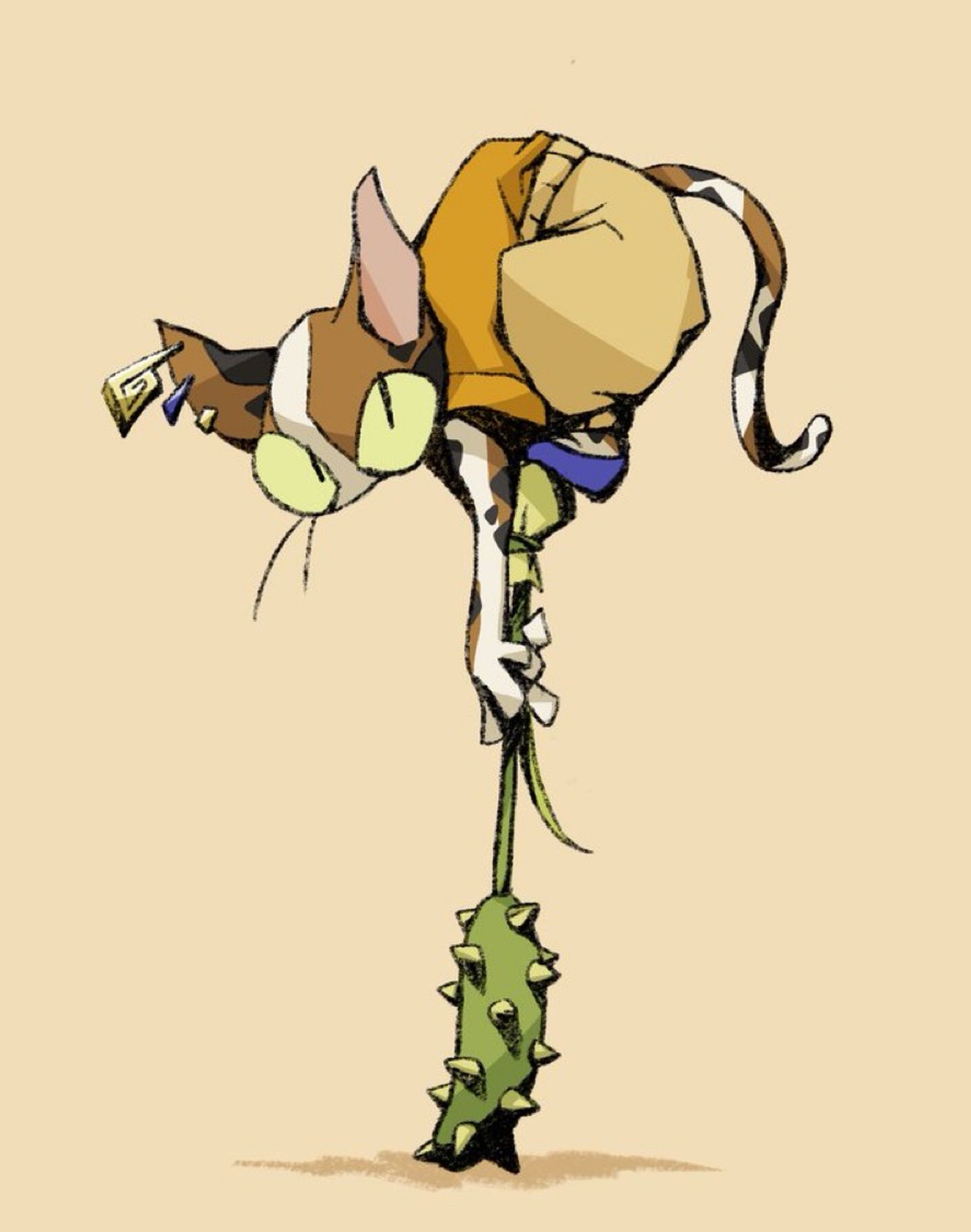じゃらし棍棒使いの猫｜OC-1