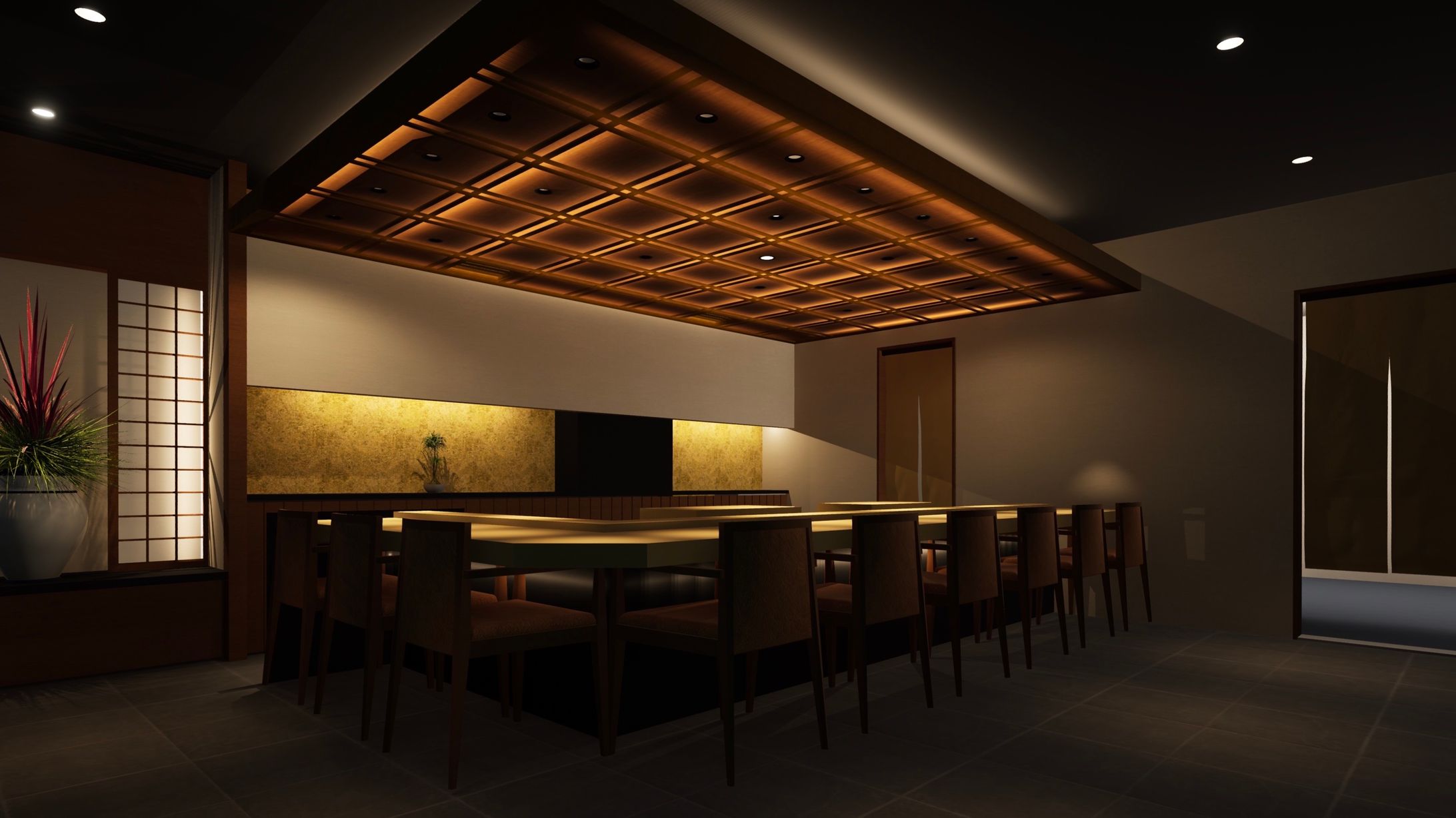 飲食店　設計3D-1