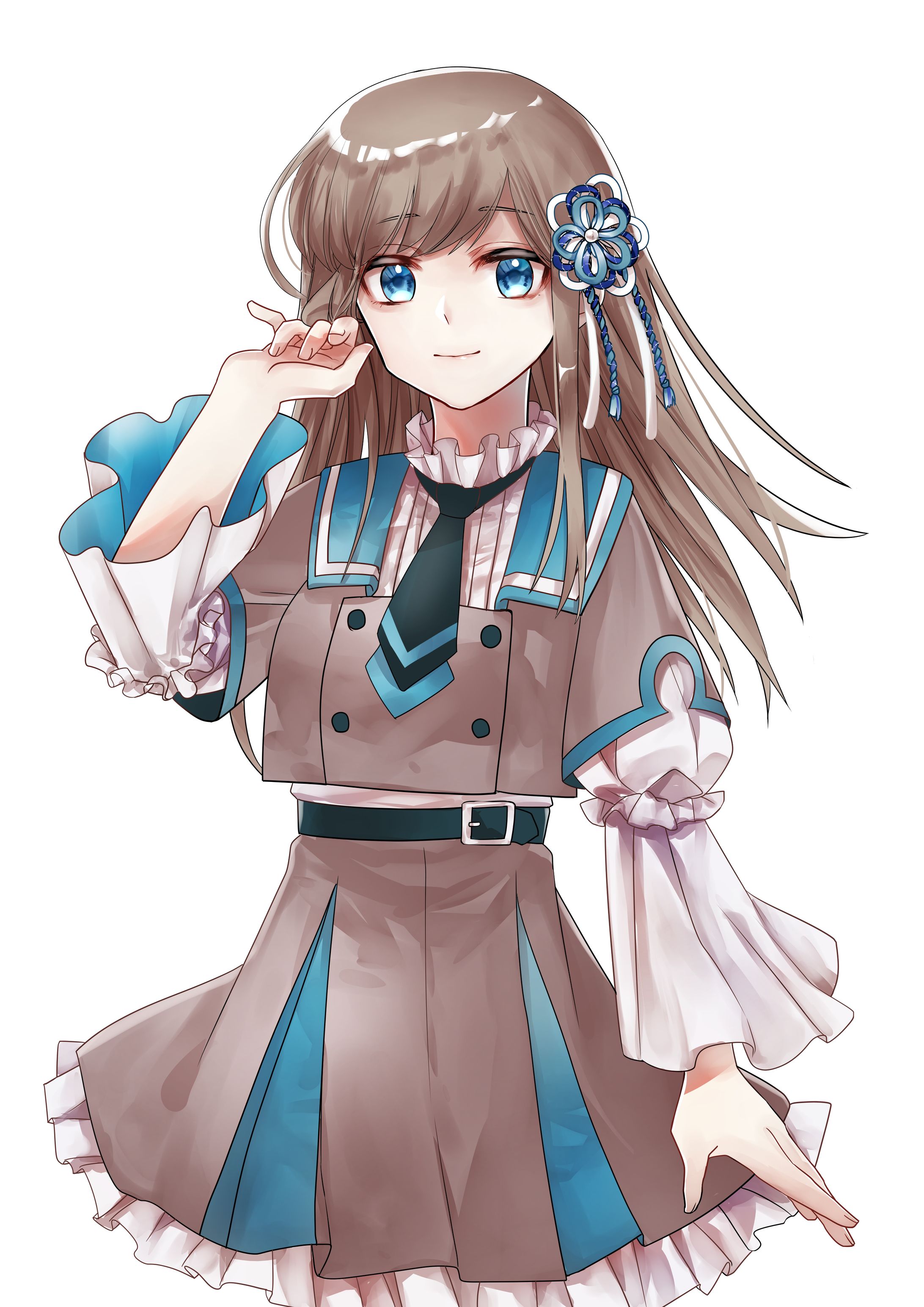 ニーショット立ち絵（文花様）-1