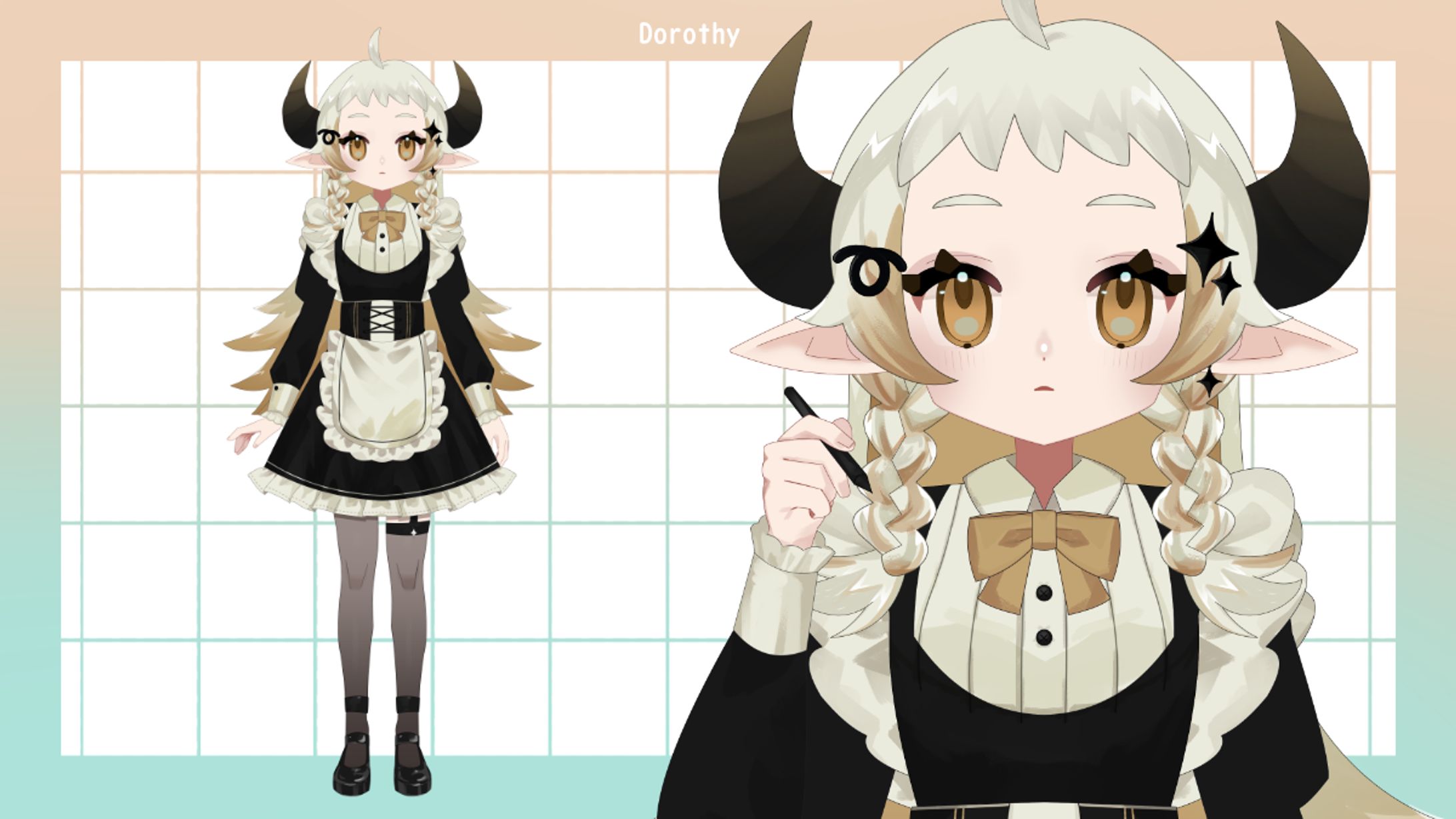 Live2D パーツ分けイラスト-1