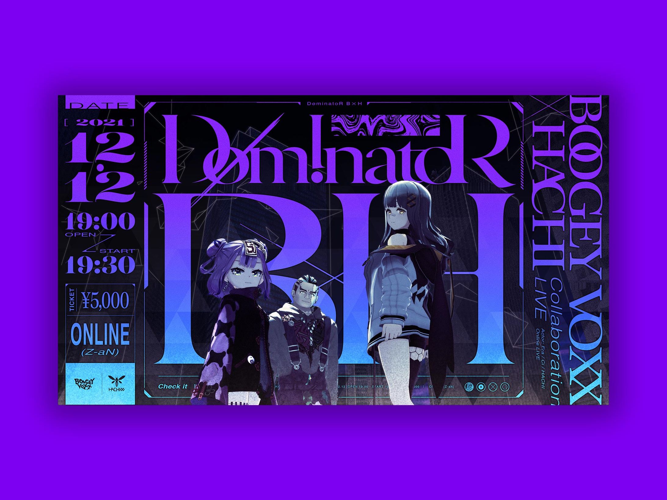 『DøminatoR B×H』ライブビジュアル・CDデザイン-1