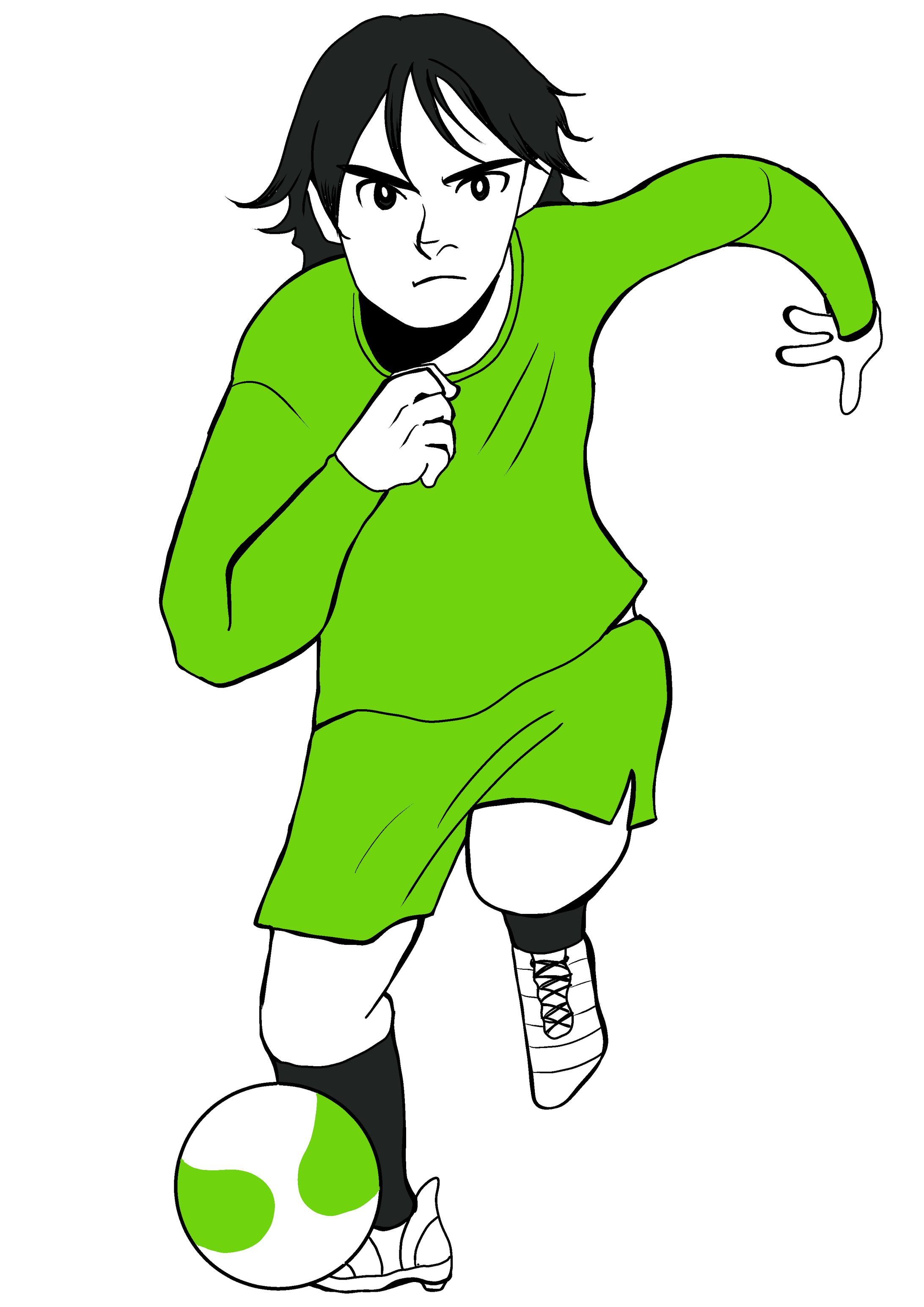 サッカー：ドリブル-1