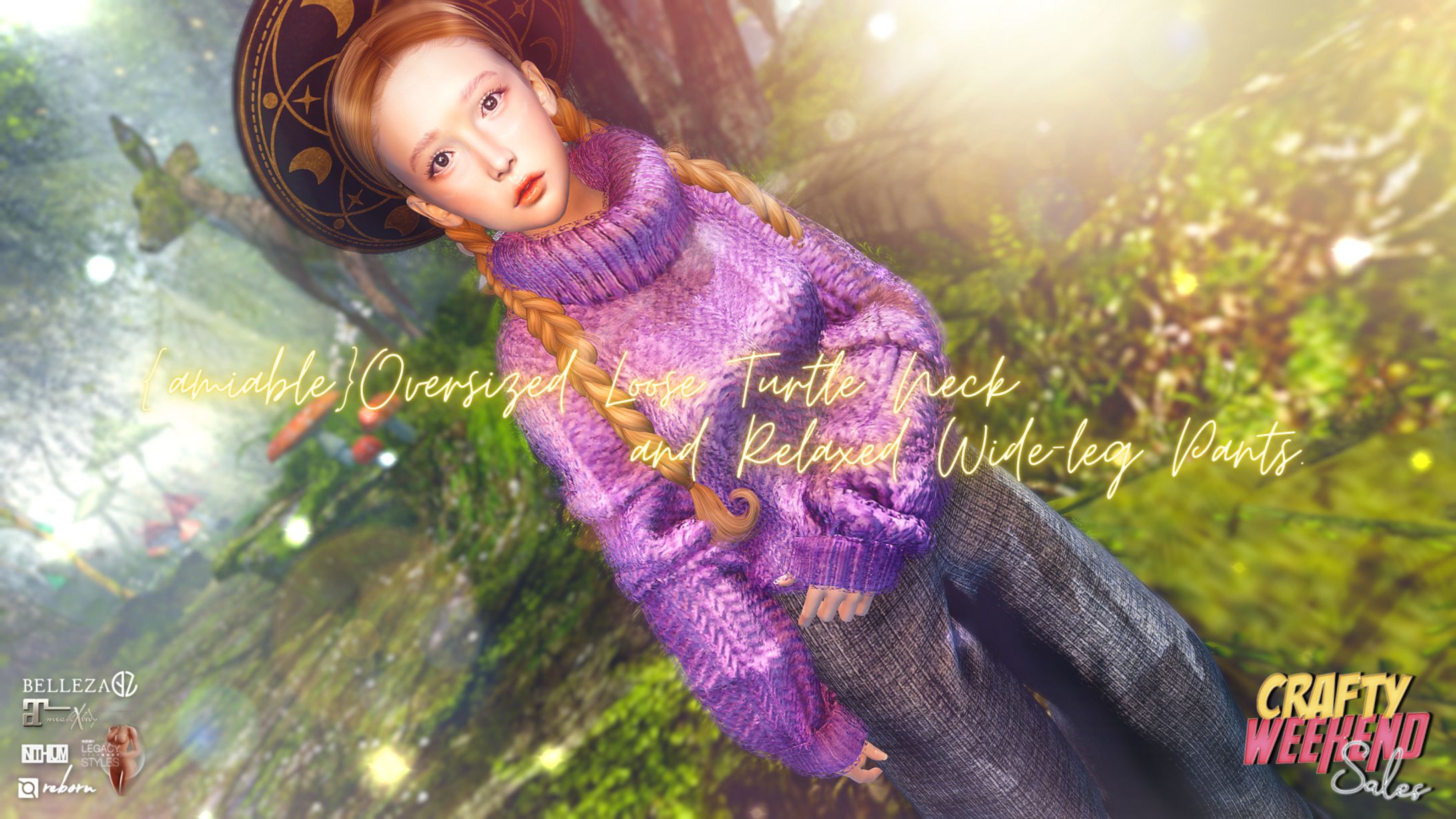 {amiable}Oversized Turtle Neck & Wide Pants@main store(CRAFTY WEEKEND SALE).-1