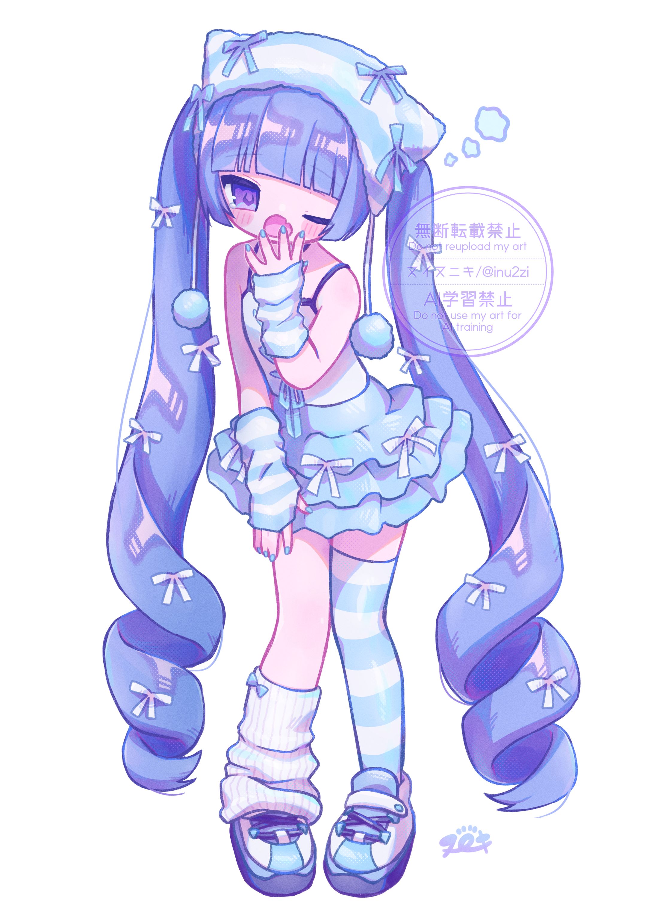 OC 立ち絵とSD(ネコミミニットちゃん)-1