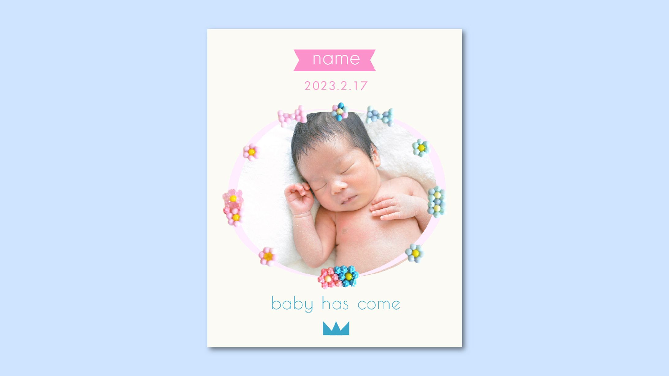 greeting card / baby has come-1