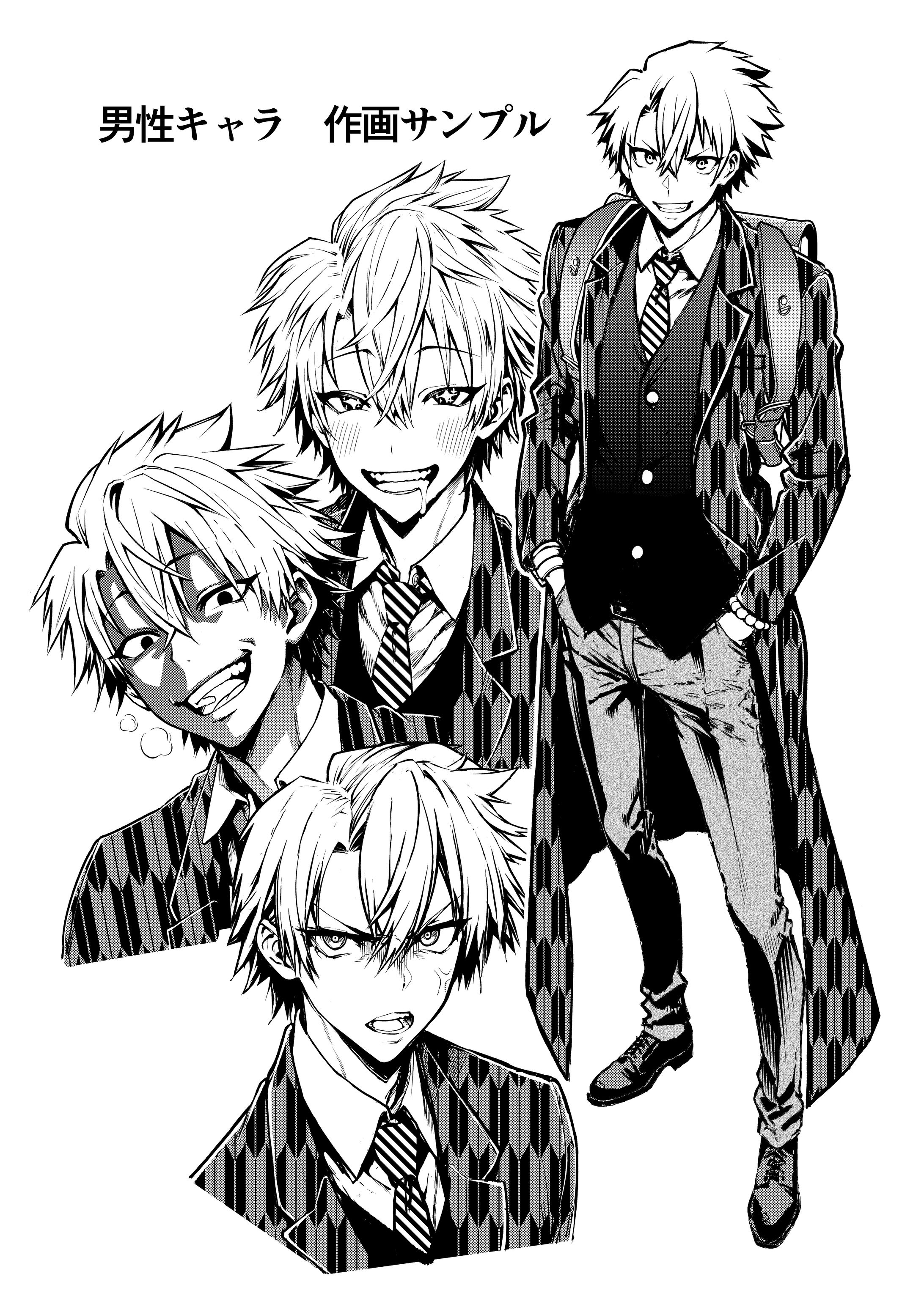 キャラクターデザイン&漫画作画-1