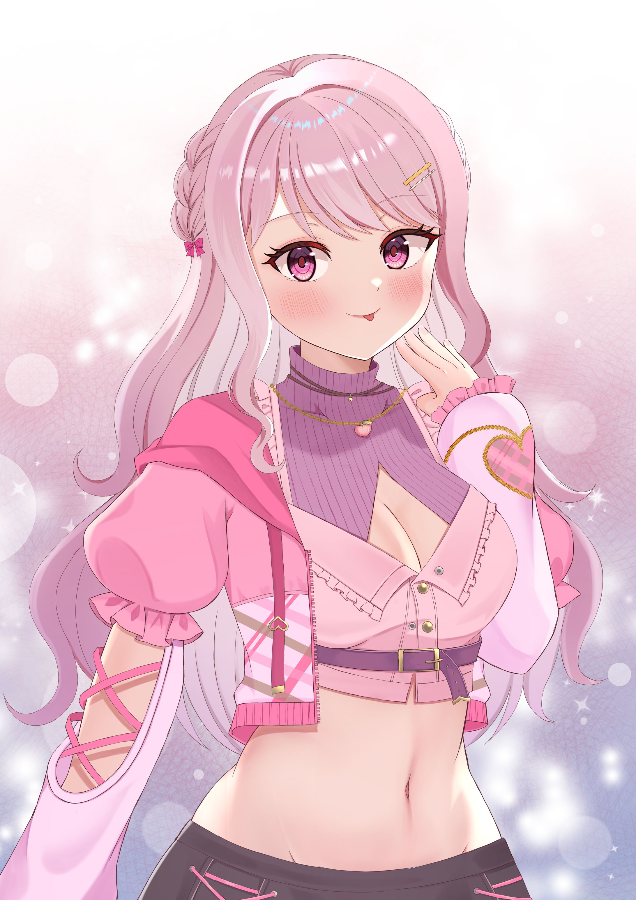 【イラスト】桃宮様 一枚絵-1