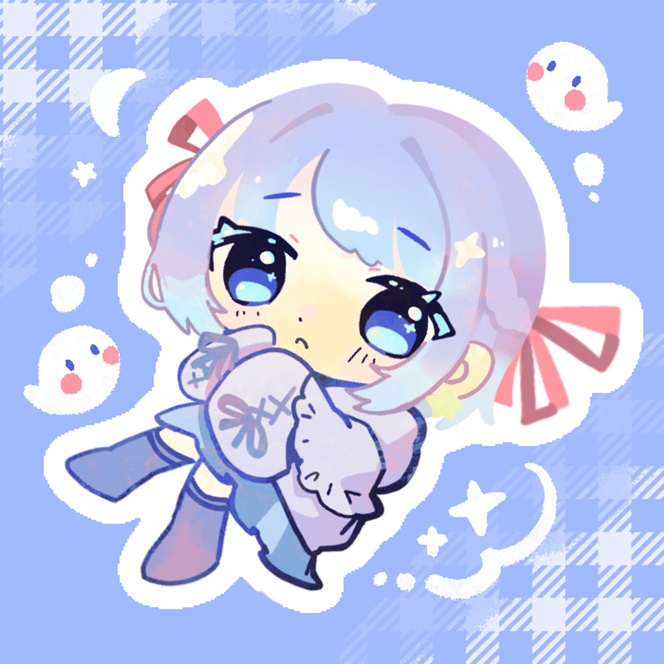【works】SDイラスト/おばけ さま-1