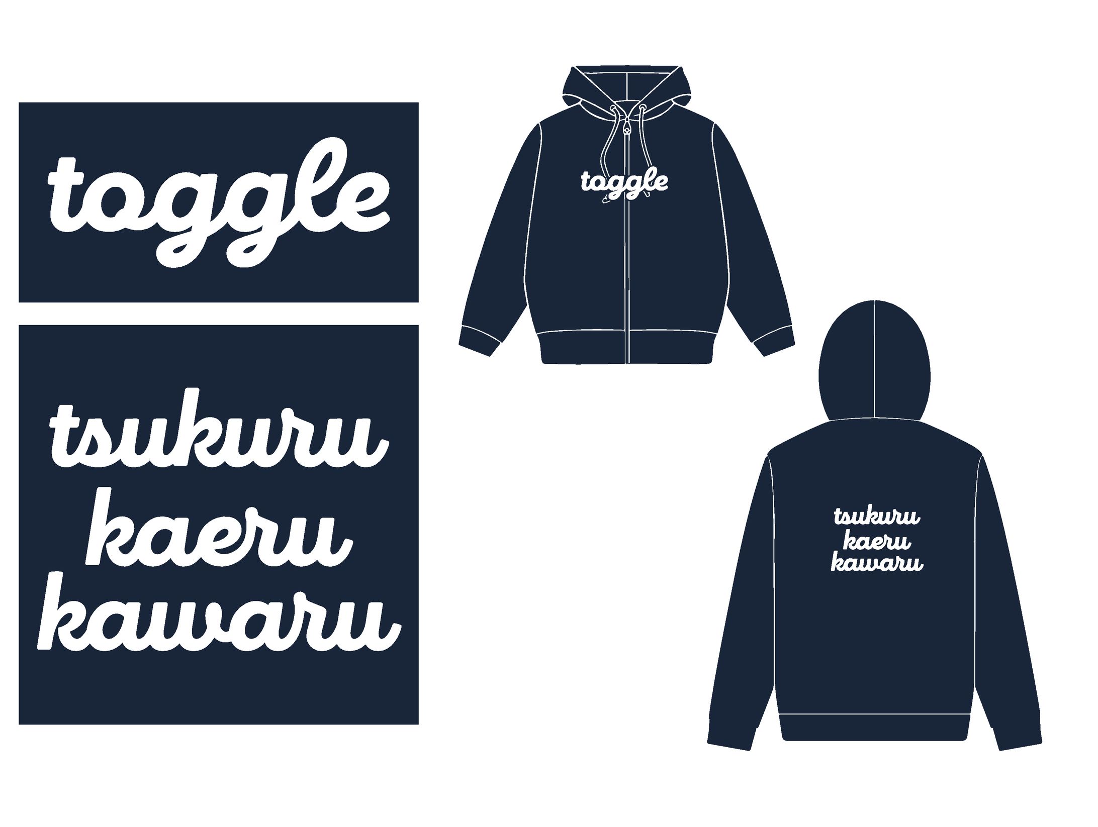 トグルホールディングス様 パーカー制作-1