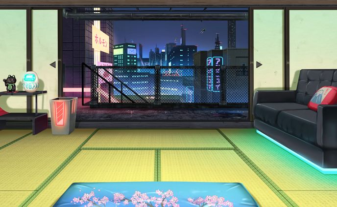 背景、サイバーパンク