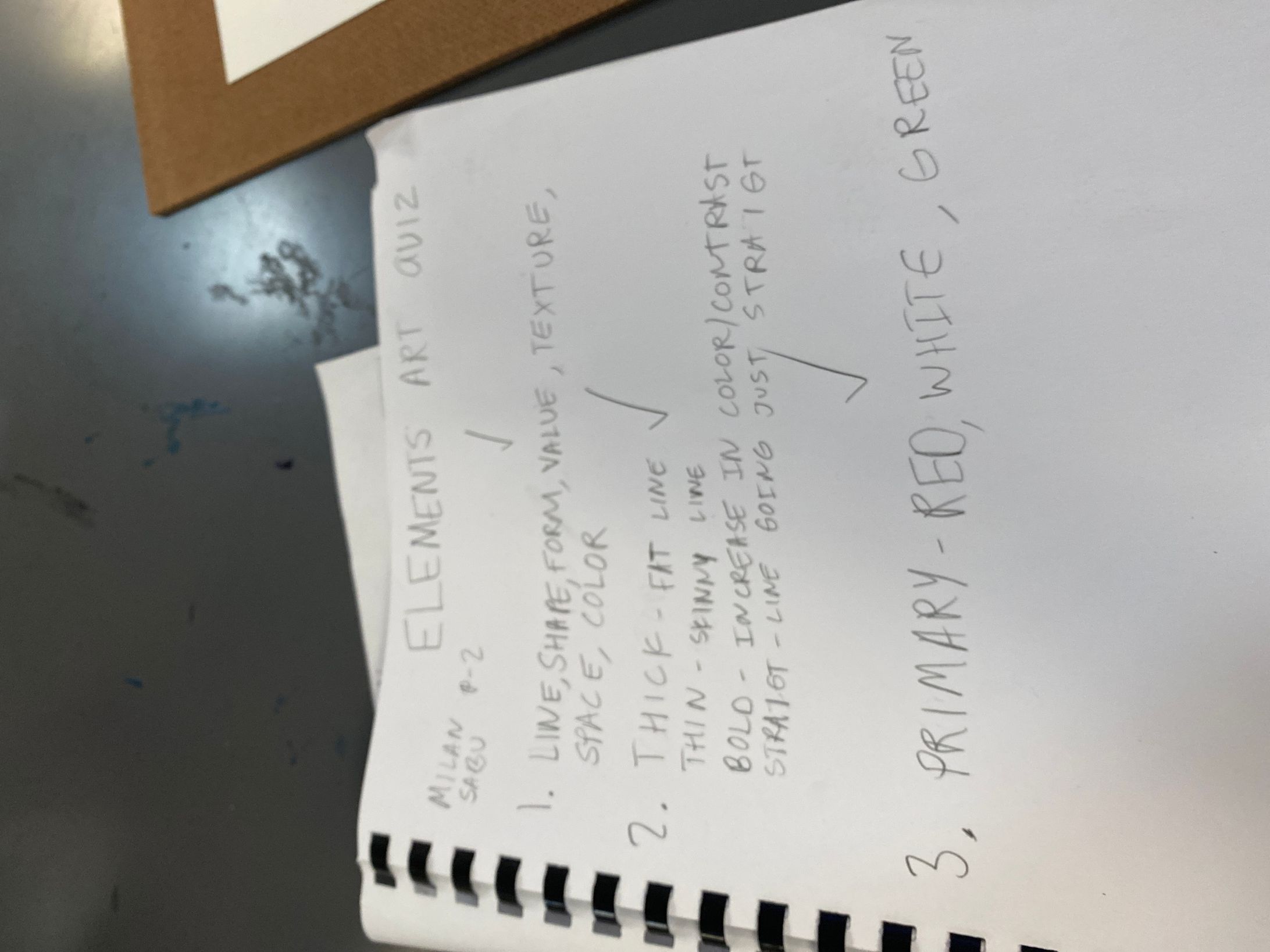 Elements Art Quiz -1